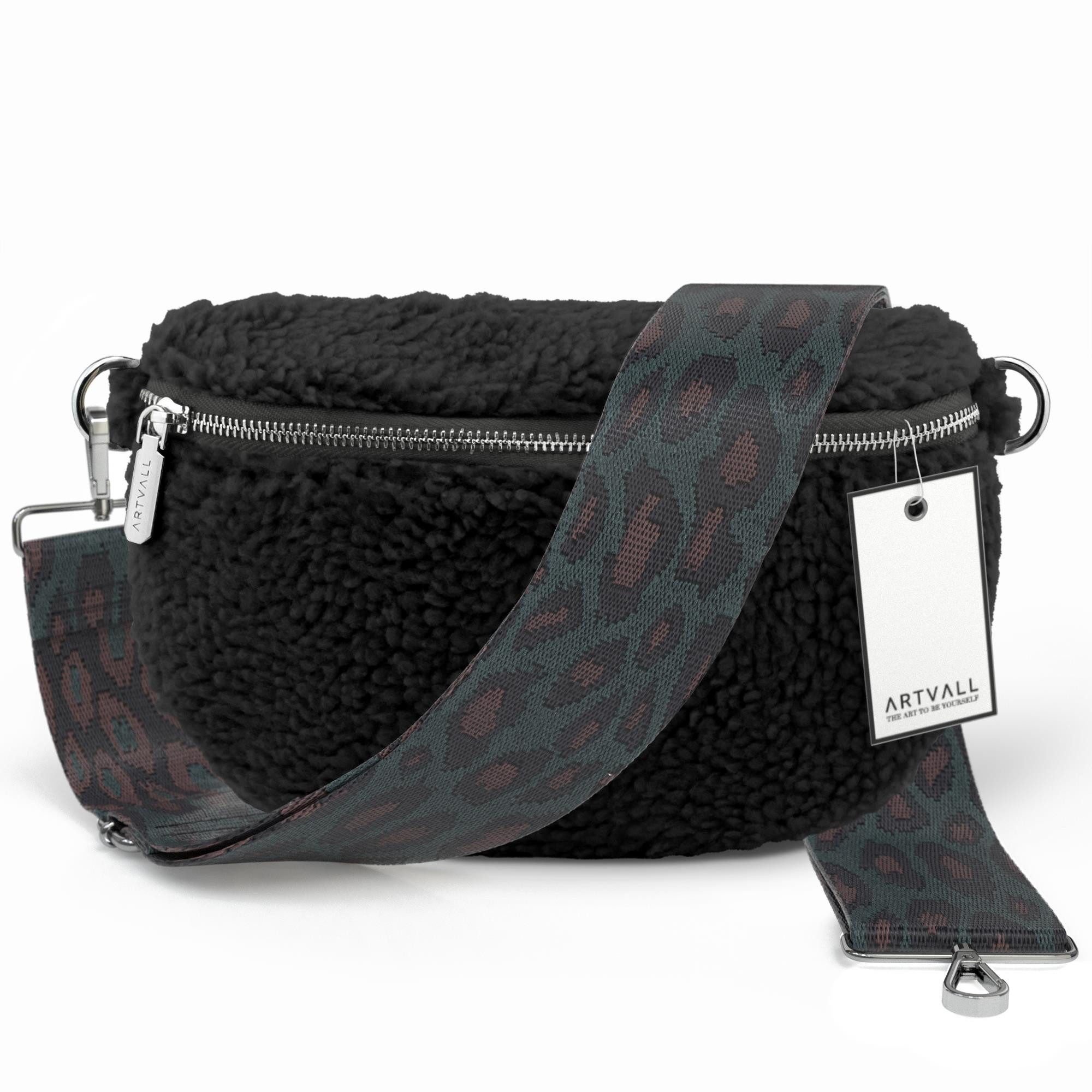 ARTVALL Umhängetasche Teddy Handtasche Brusttasche Crossbody Bag Schwarz (T günstig online kaufen