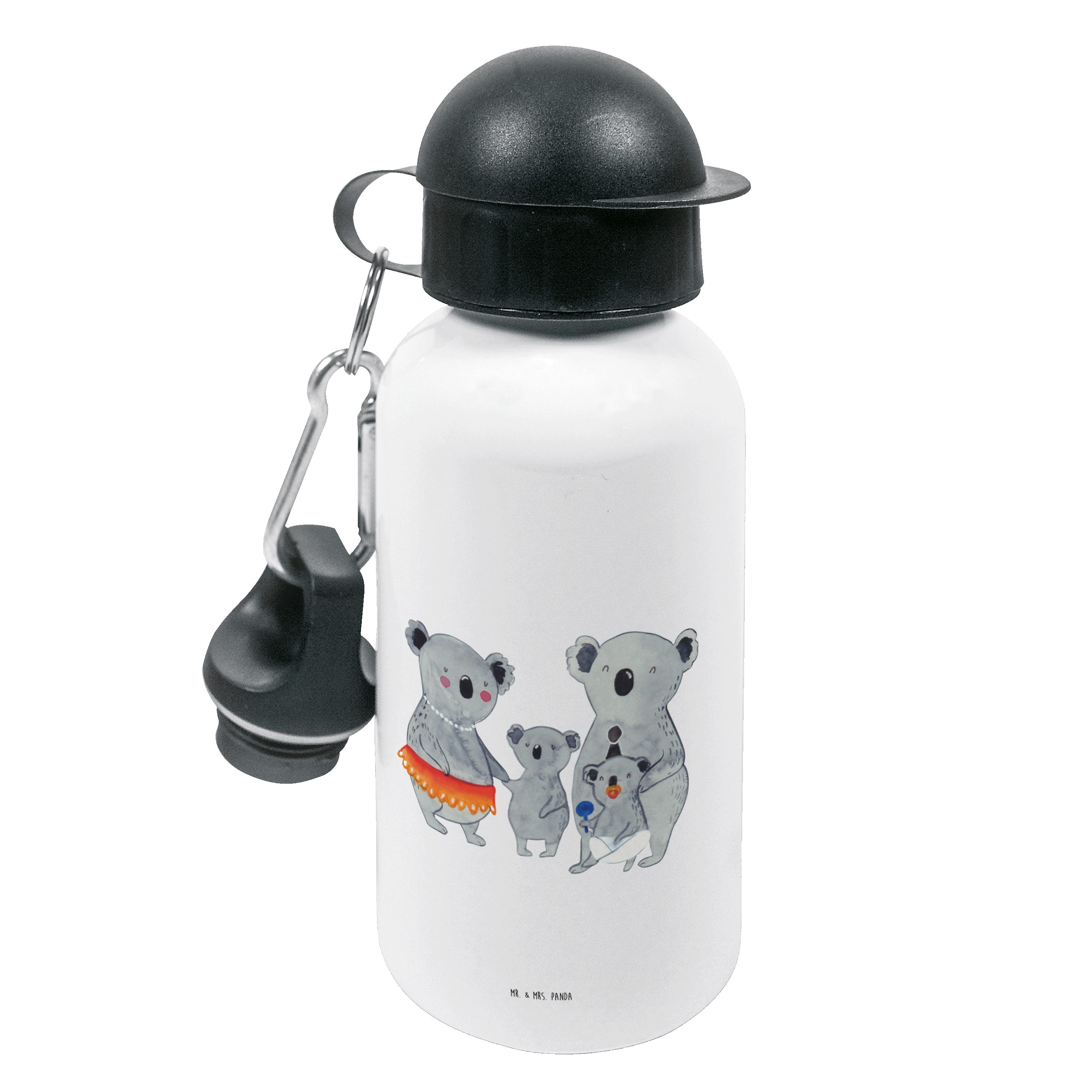 Mr. & Mrs. Panda Trinkflasche Koala Familie - Weiß - Geschenk, Papa, Opa, Oma, Geschwister, Flasche