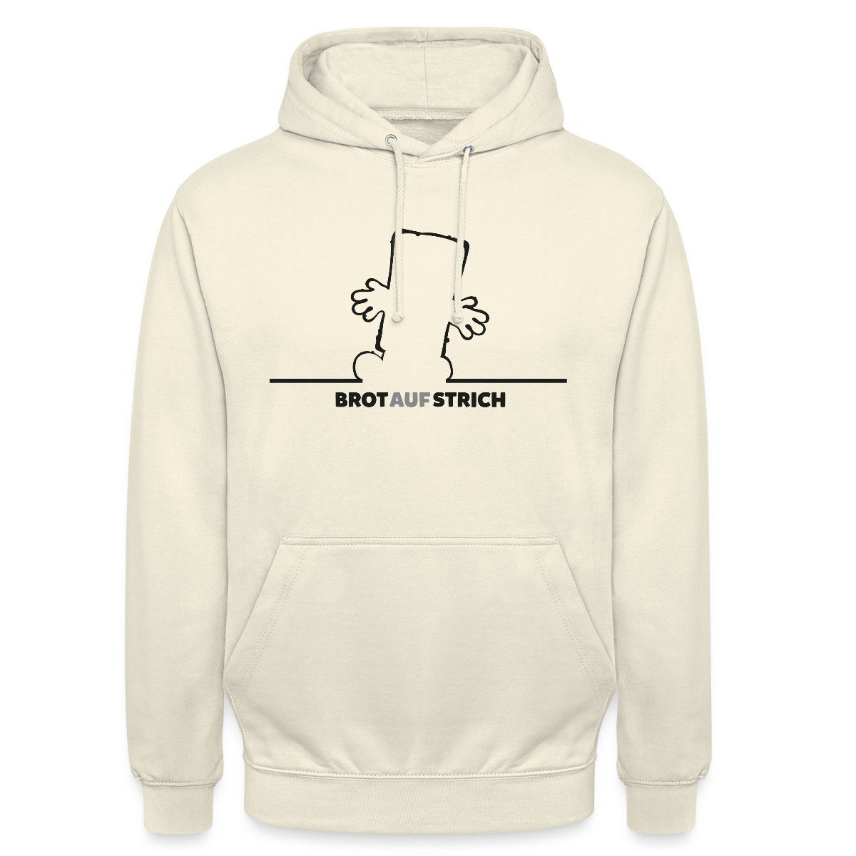 Hoodie Bernd Das Brot BrotAufStrich Design In Schwarz Unisex Hoodie