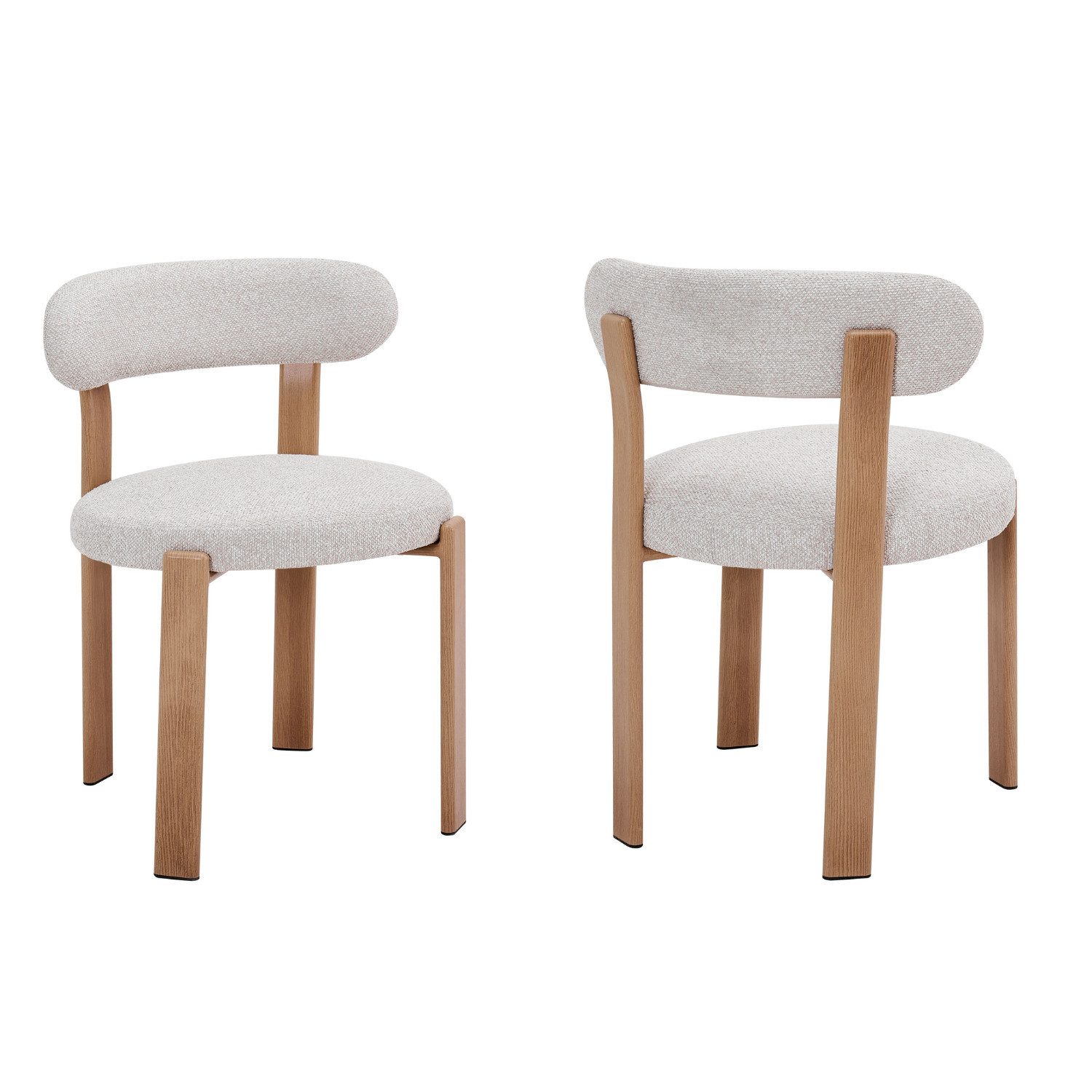 alesvelt Esszimmerstuhl BROOKE mit Rückenlehne und gepolsterte Sitzfläche (2er/4er/6er- Set), 52x50,5x76,5H CM – Bild 5 von 5