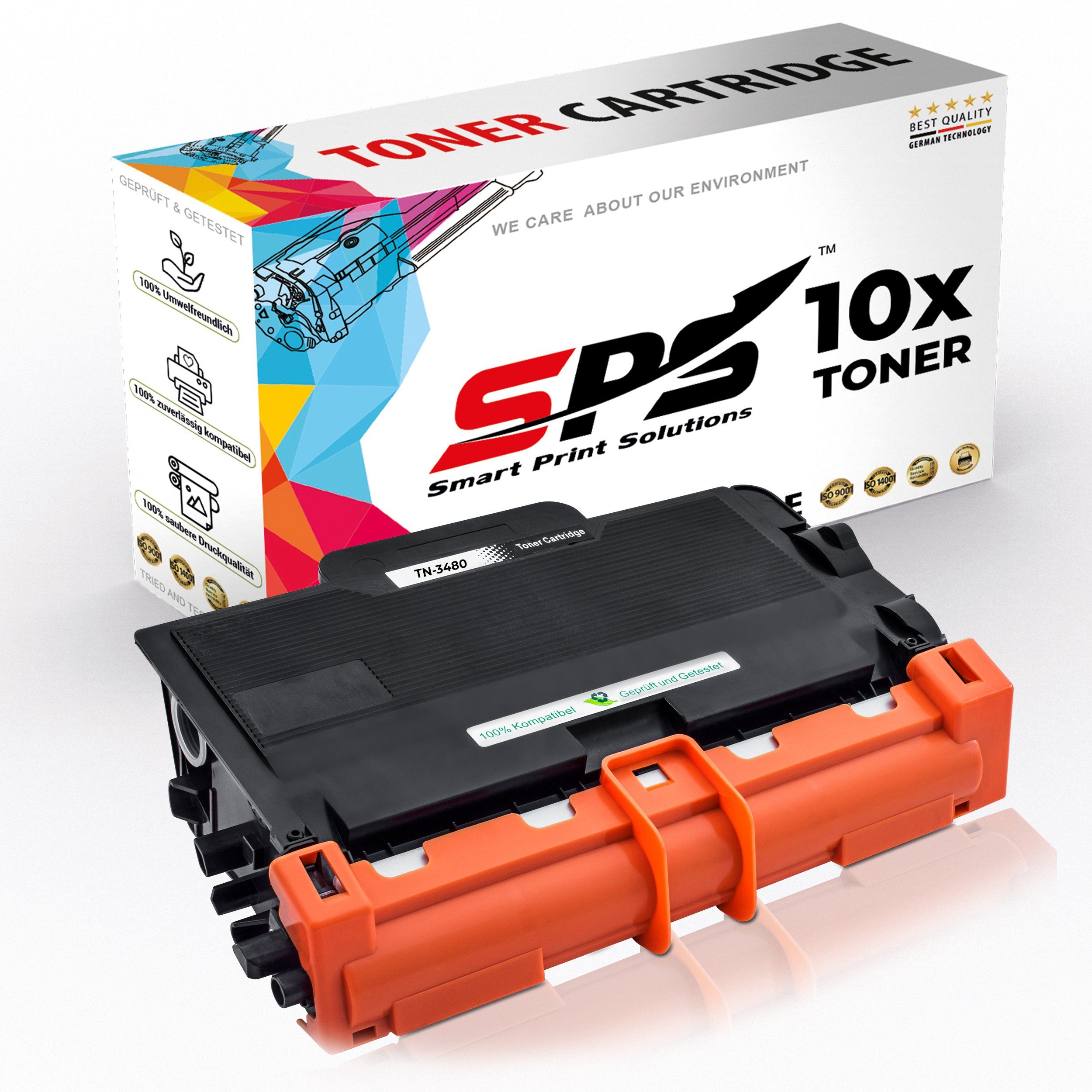 SPS Tonerkartusche Kompatibel Brother DCP-L5500 Pack) für TN-3430, (10er