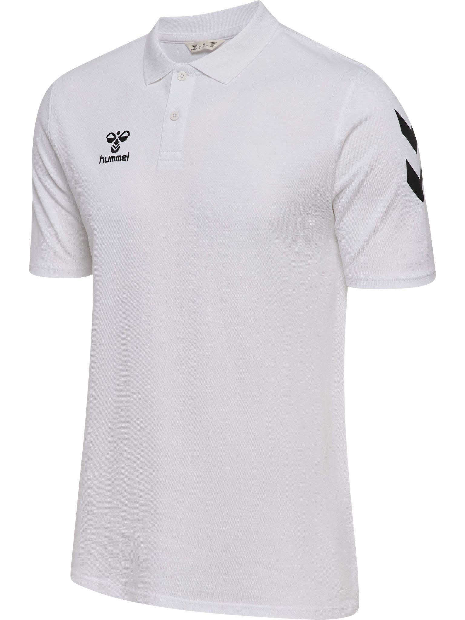 hummel Poloshirt hmlGO Chevron (100% Baumwolle) weiss Herren