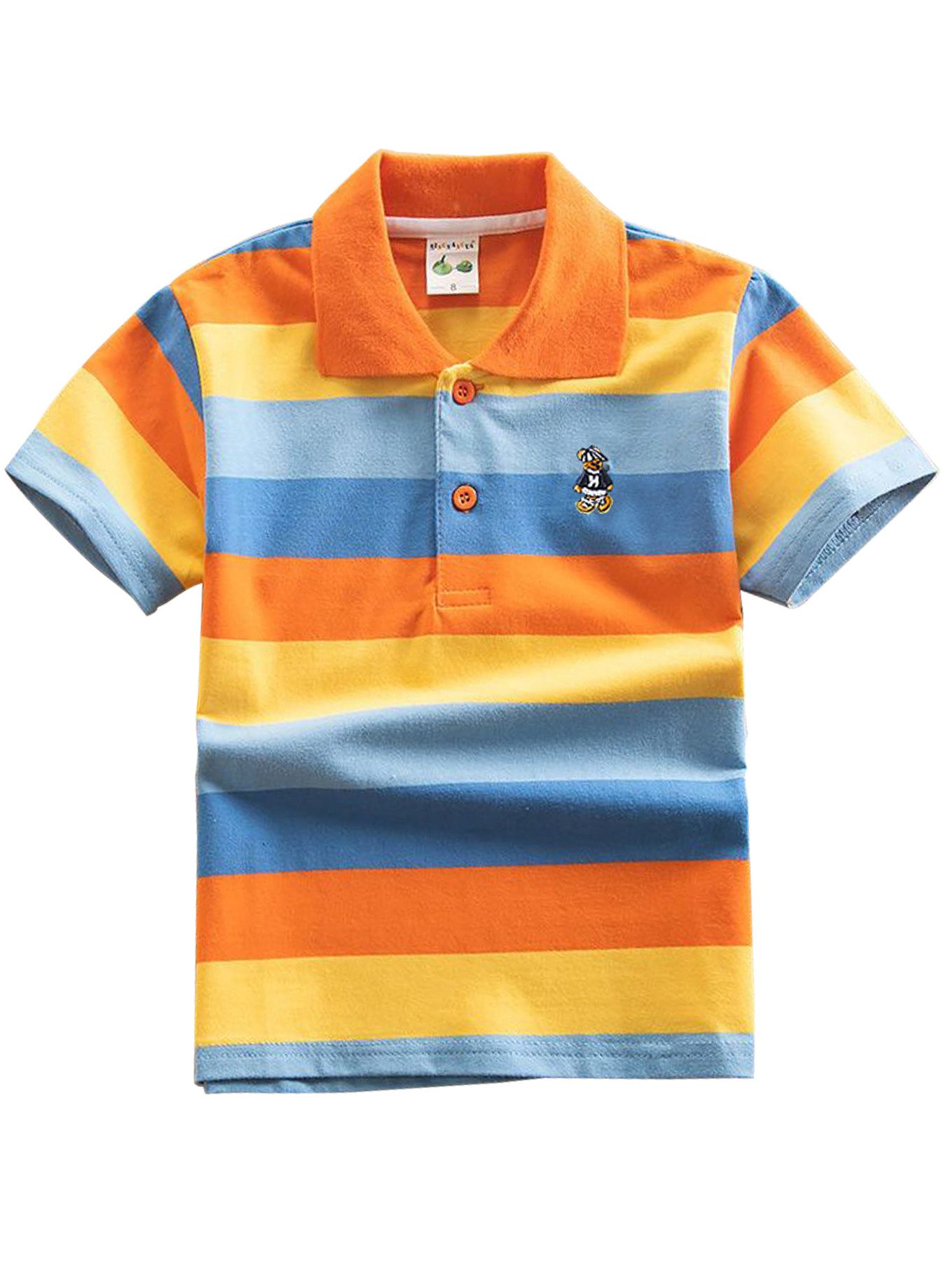 Poloshirt Jungen Poloshirt Kinder 1-12T Baumwolle Atmungsaktiv Sommer