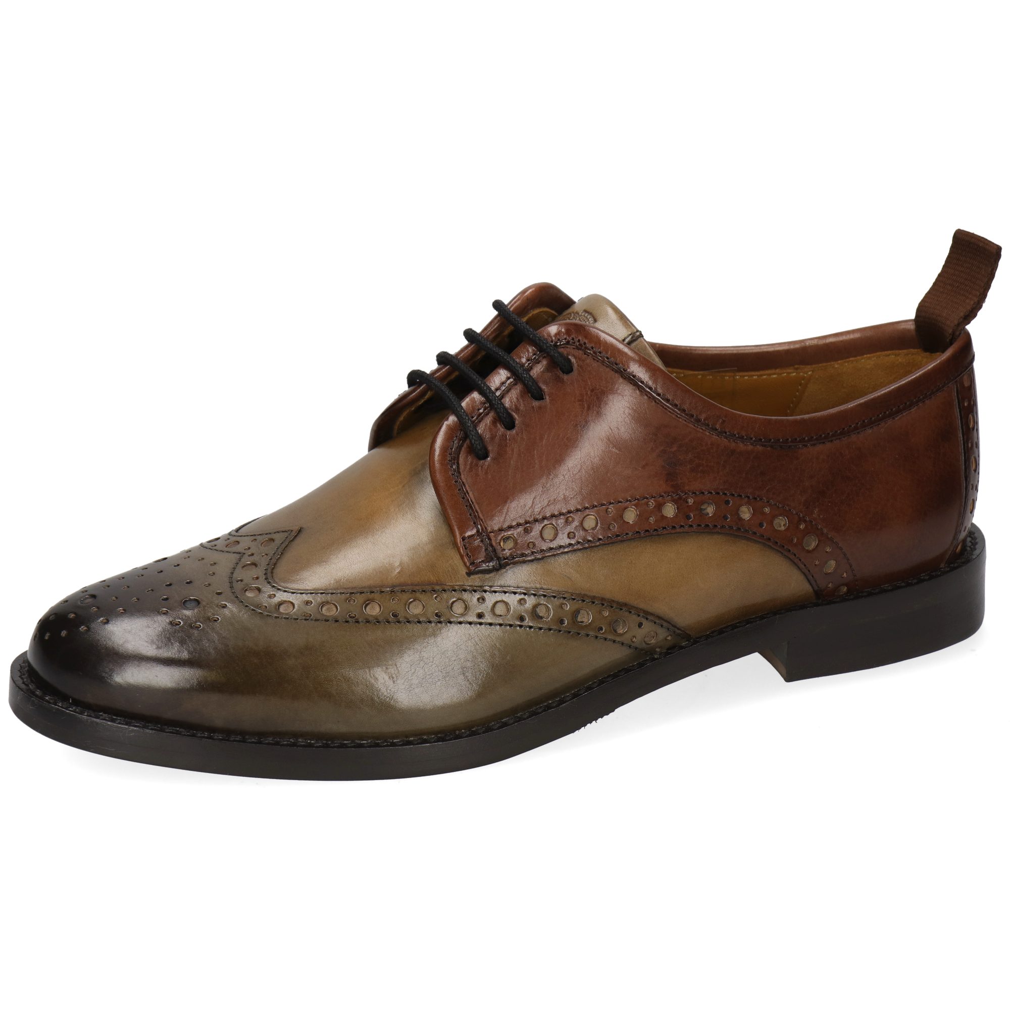Melvin & Hamilton Selina 84 Leder-Derby Schuhe für Damen Schnürschuh Flache Absätze, Echtes Leder, Vegetabile Gerbung