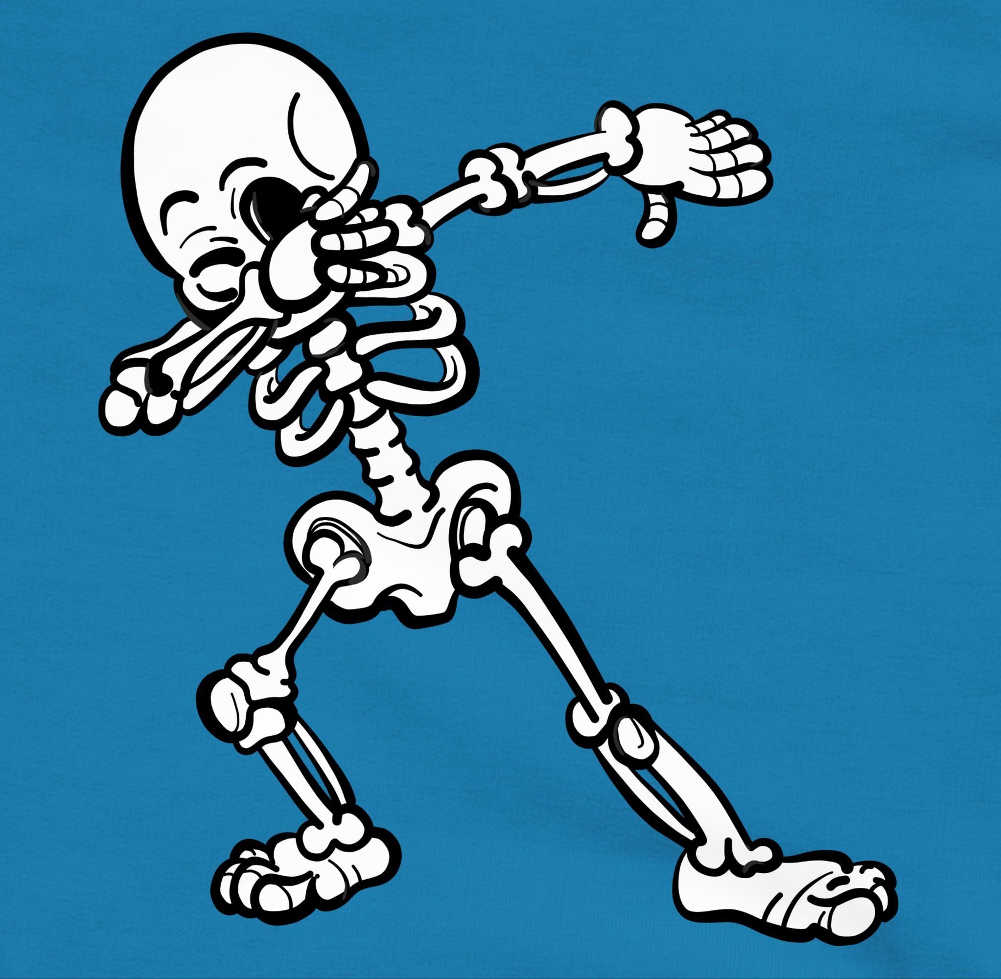 Shirtracer Hoodie Dabbing Skelett Halloween Kostüme für Kinder Jungs