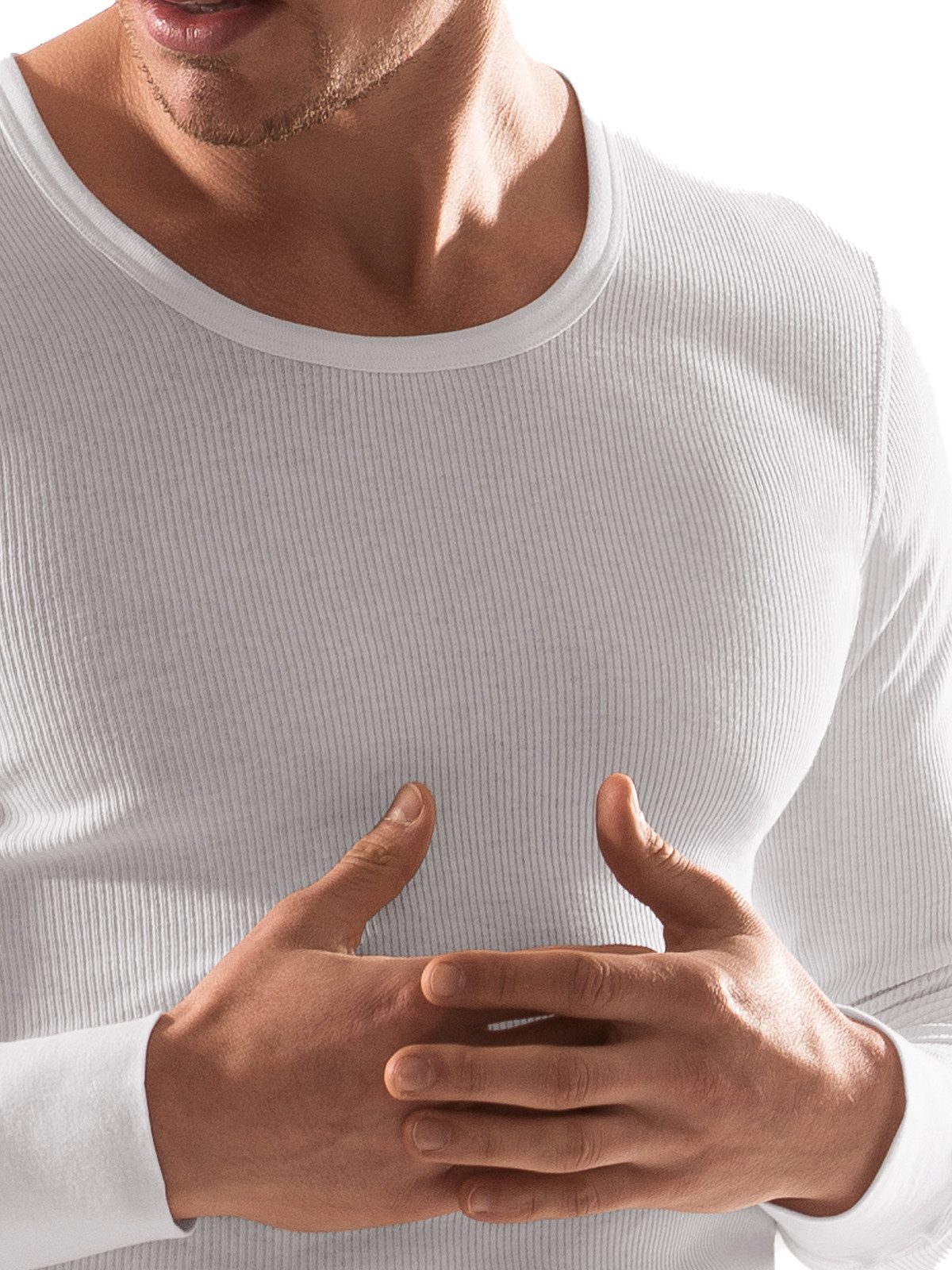 ESGE - Die Wäsche-Macher Unterhemd Herren langarm Unterhemd Lord Doppelripp günstig online kaufen