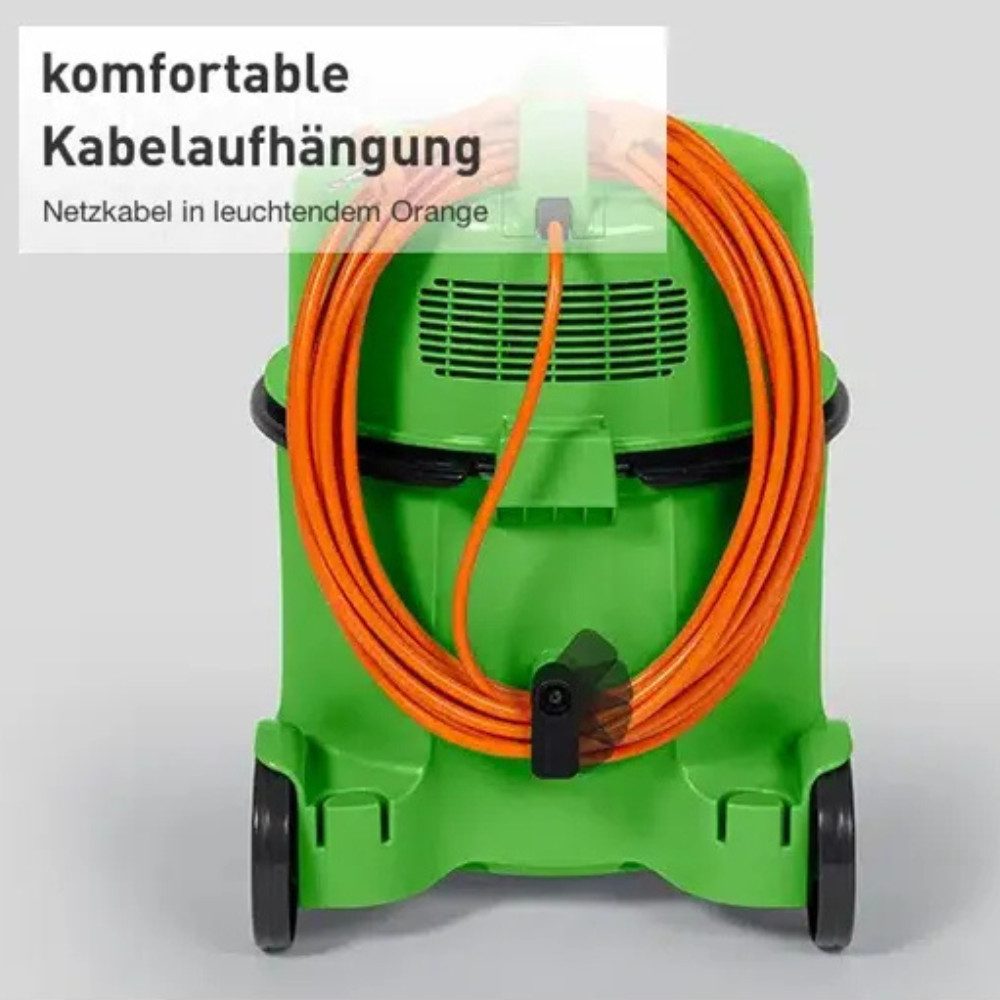 Hitachi Bodenstaubsauger CV-400 PRO GN, 880 W, beutellos, 13 m Aktionsradius, Möbel- und Kantenschutz, 7,5 Liter Staubtank