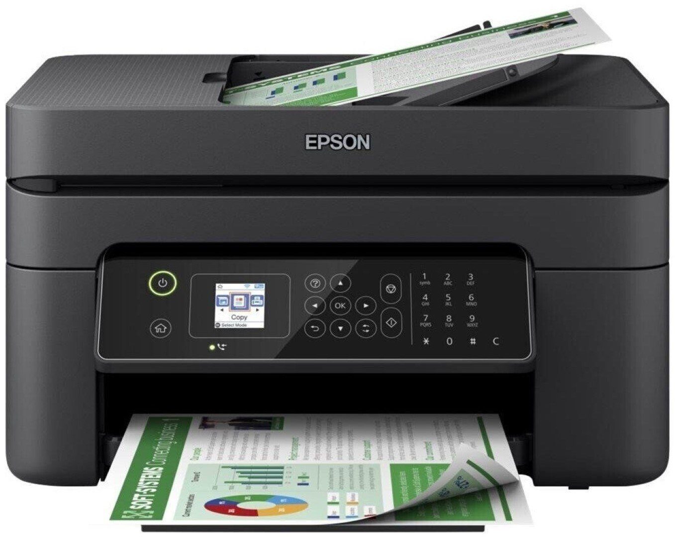 Epson Epson WorkForce WF-2840DWF 4-in1-Tintenstrahl-Mult Multifunktionsdrucker, (WLAN, Wi-Fi Direct)