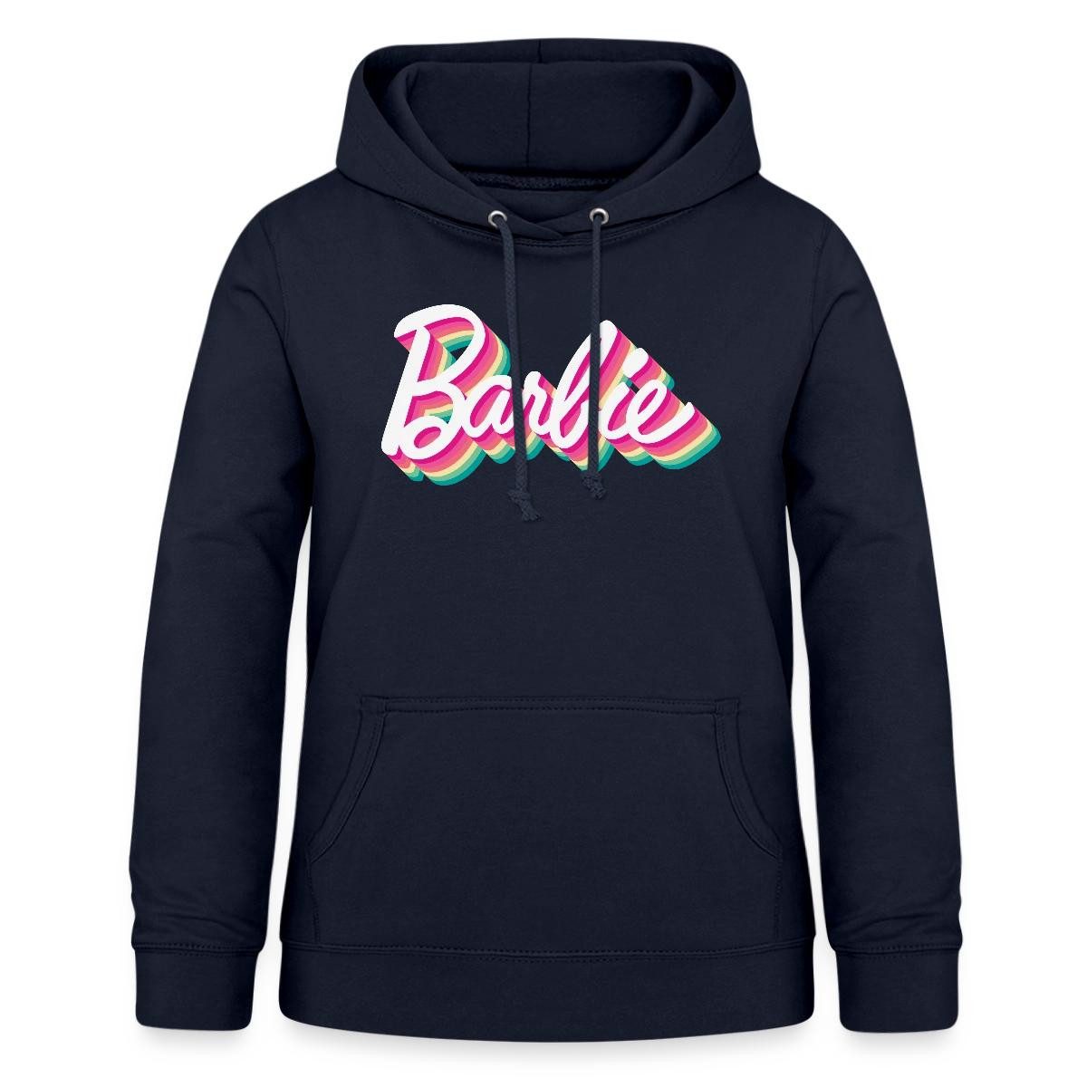 Spreadshirt Hoodie Barbie Buntes Logo Damen Hoodie (1-tlg)