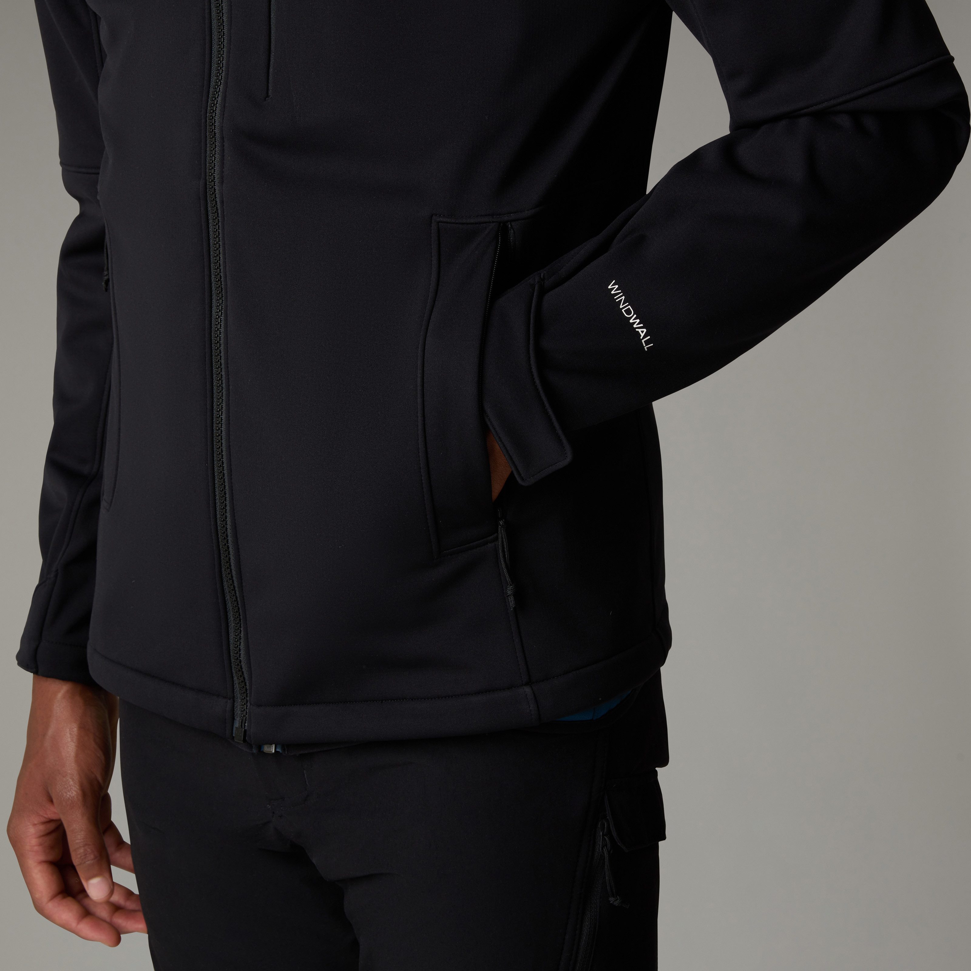 The North Face Softshelljacke sportlicher Stil, für Outdoor-Aktivitäten, mit abnehmbarer Kapuze