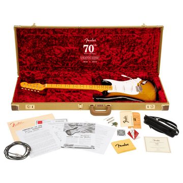 Fender E-Gitarre, 70th Anniversary American Vintage II 1954 Stratocaster 2-Color Sunbu