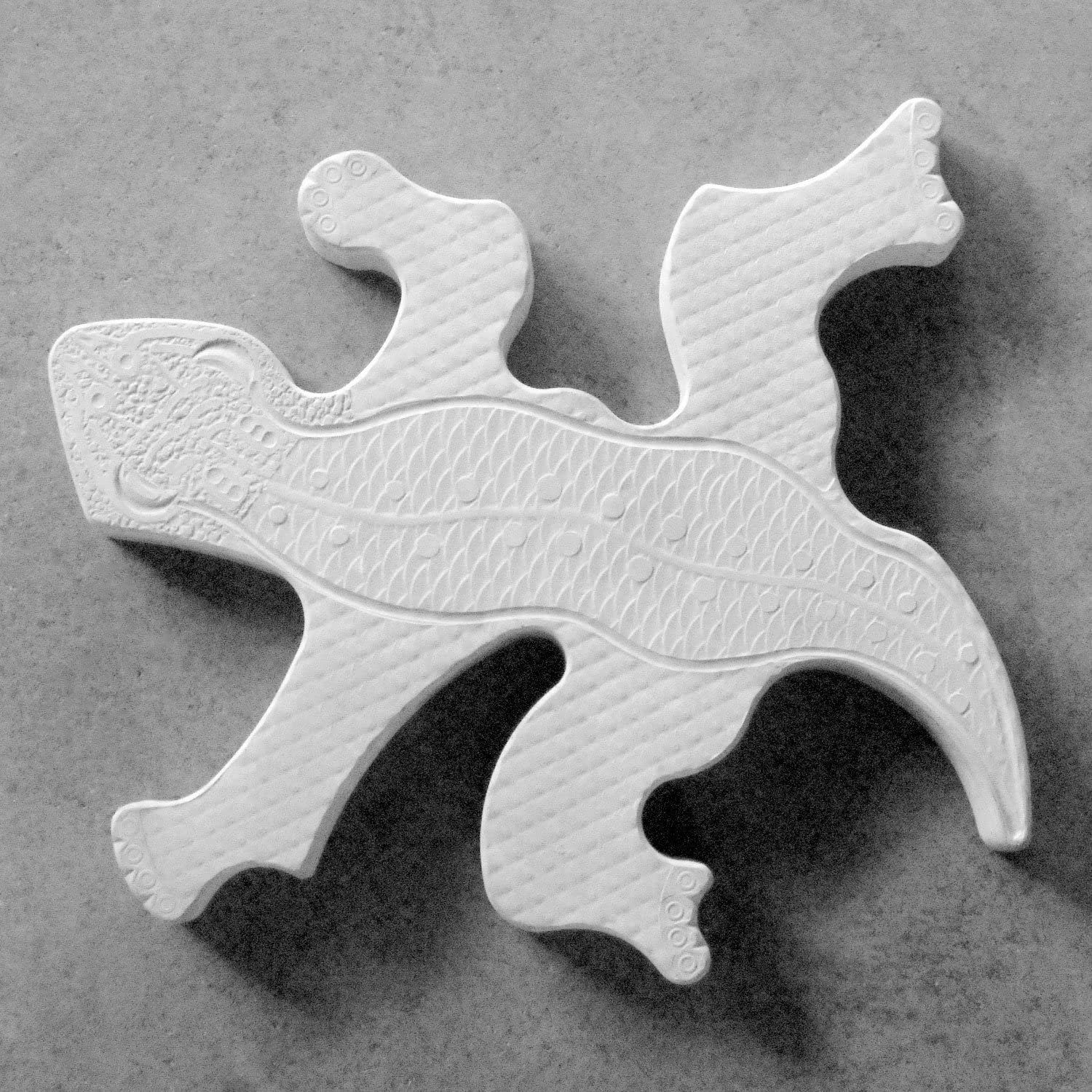 @tec Leichtbeton-Bauplatte Betonform Pflasterform Salamander, Betonform, Schalungsform, Gießform für Beton, Trittsteinplatte