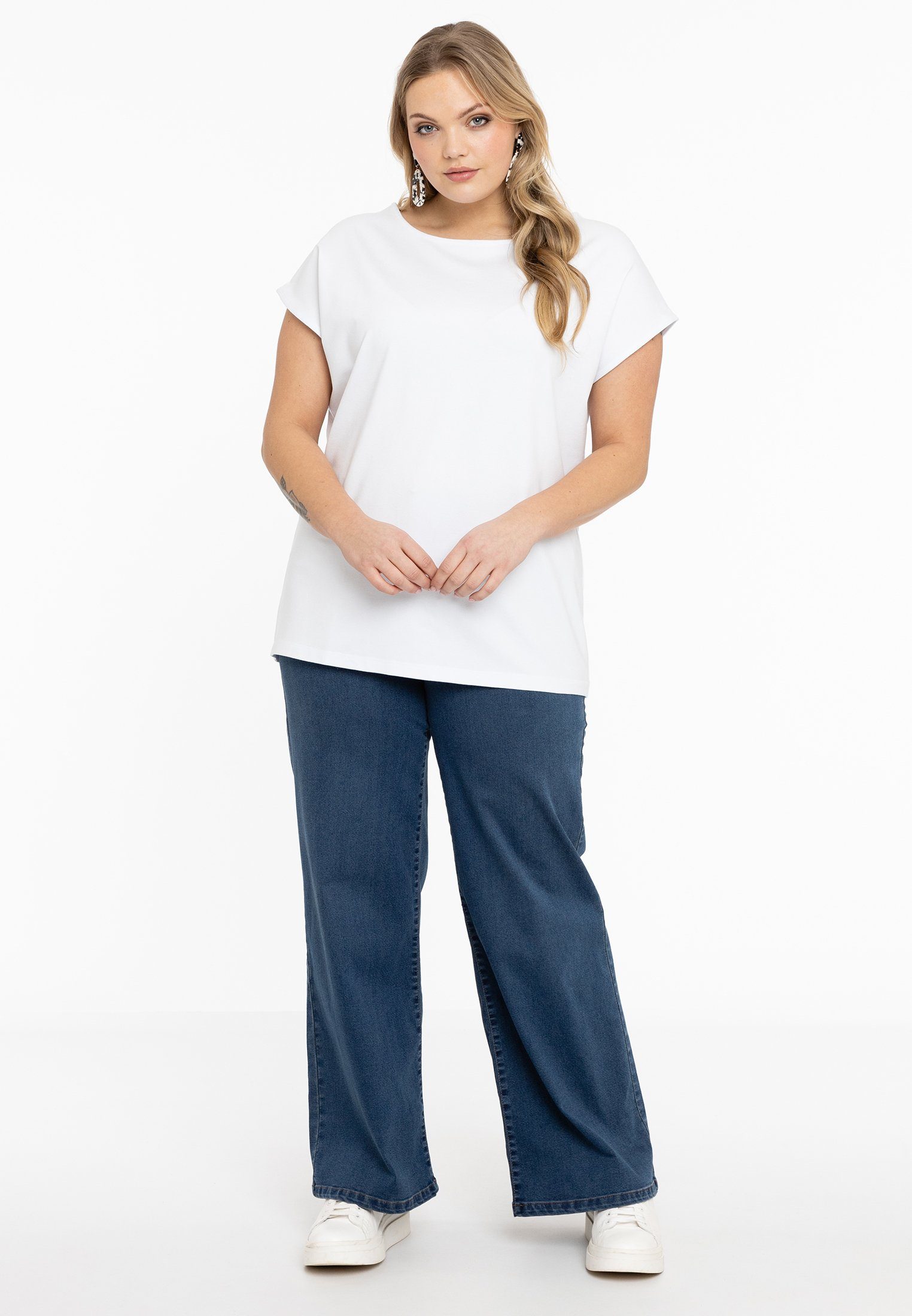 YOEK Langarmshirt Damen T-Shirt Große Größen