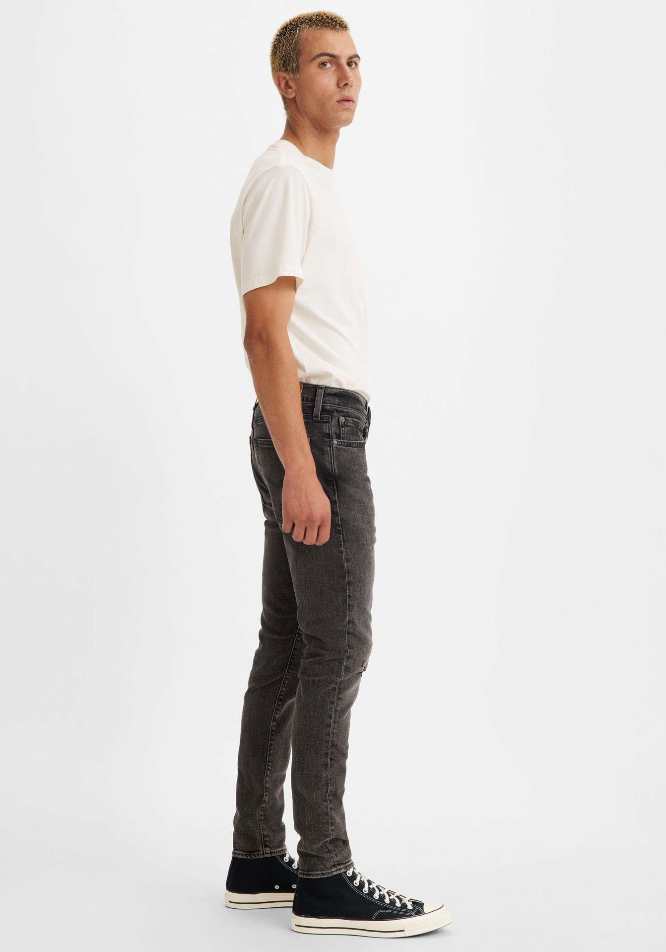 TAPER Skinny-fit-Jeans Levi's® SKINNY schwarz