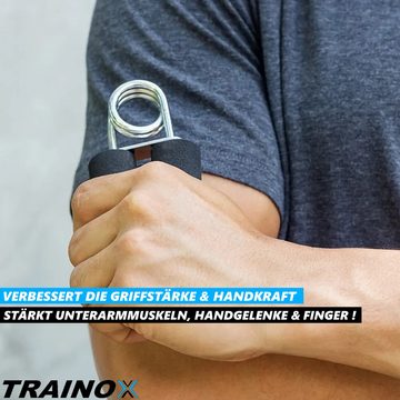 MAVURA Handmuskeltrainer TRAINOX Armtrainer Unterarmtrainer Handtrainer Fingertrainer, Fingerhantel Griffkraft Trainer mit Griffpolster [2er Set]
