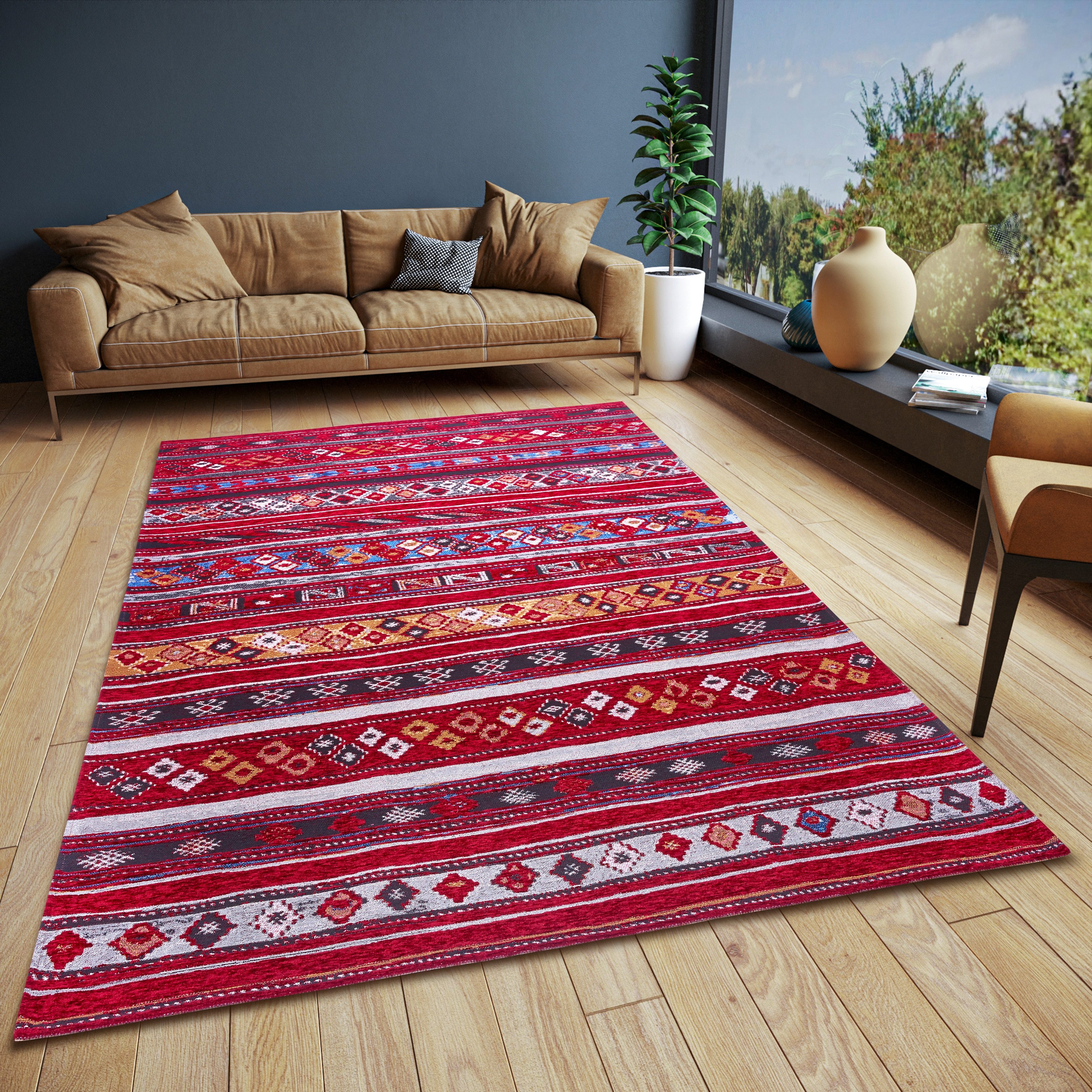 HANSE Home Teppich »Yara«, rechteckig, 5 mm Höhe, Flachgewebe robust, Anti- günstig online kaufen
