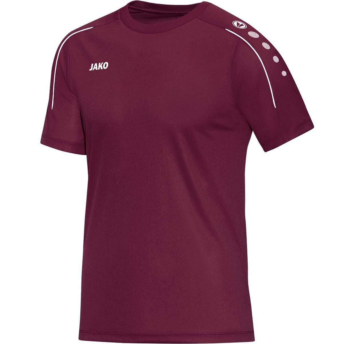 Jako T-Shirt Classico (100% Polyester-Jacquard) bordeaux günstig online kaufen
