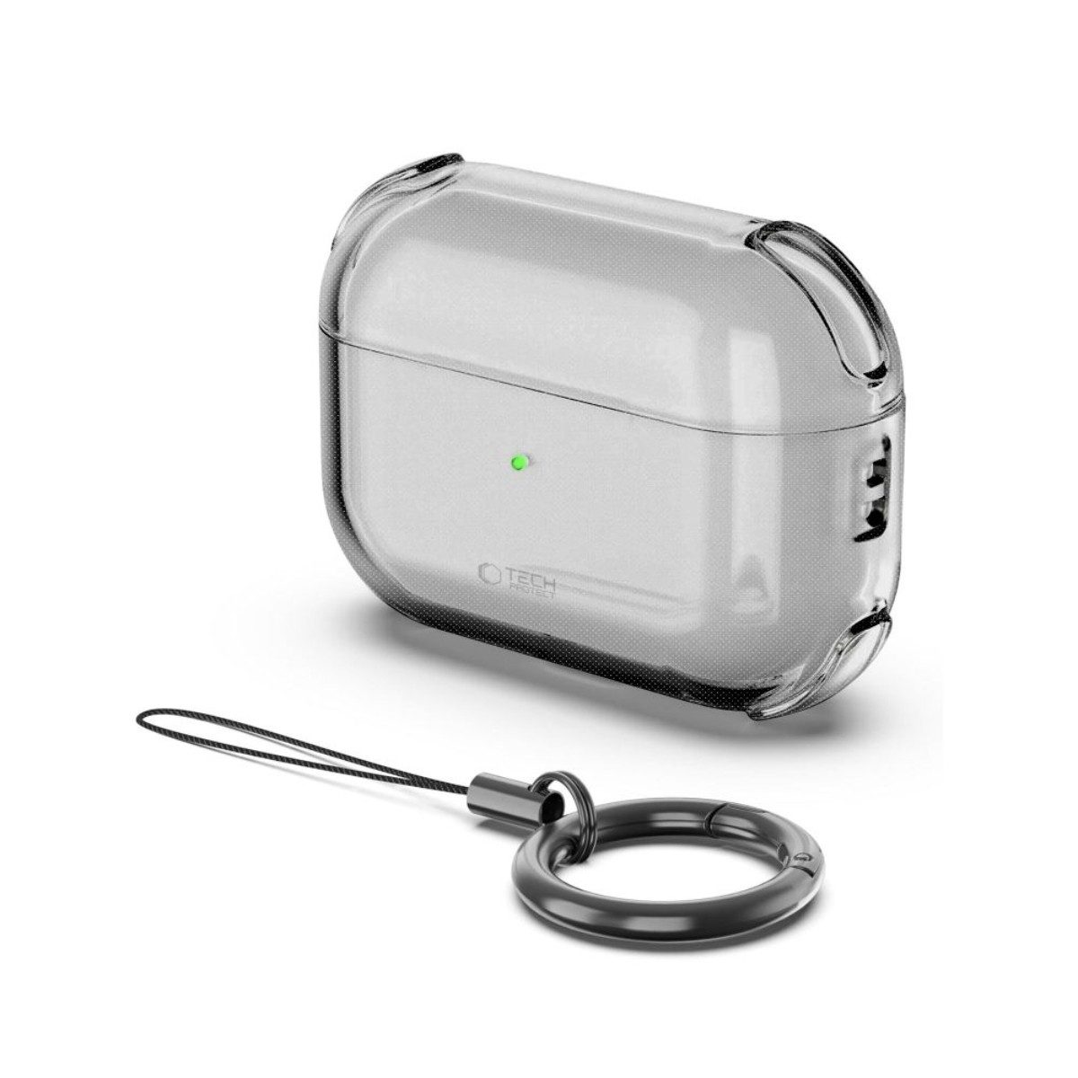 TECH PROTECT Kopfhörer-Schutzhülle Boucne für AirPods Pro 3, Ultradünne Schutzhülle mit Stoßschutz und Schlüsselanhänger – Bild 2 von 5