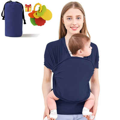Avisto Tragetuch Babytrage Tragetuch für Neugeborene (Universalgröße), 5.3m, elastisch bis 16kg
