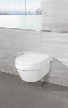 Villeroy & Boch WC-Sitz Architectura, Compact m. Absenkautomatik u. QuickRelease 360 x 415 x 55 mm - Weiß