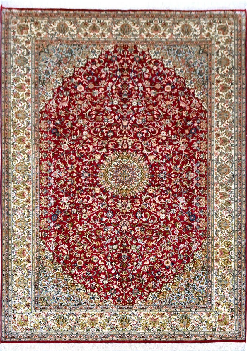 Seidenteppich KASHAN 92523 von KAYOOM - Einzelstück mit Echtheitszertifikat