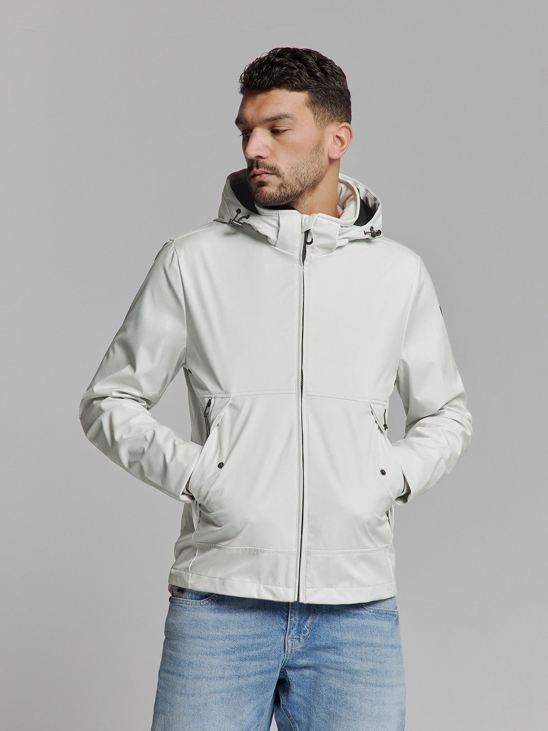 Kurzjacke No Excess Jacke mit abnehmbarer kapuze