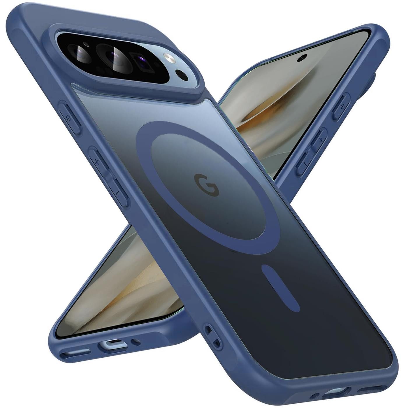 CoolGadget Handyhülle Magnet-Hülle für Pixel 10 Pro Schutzhülle magnetisch 6,3 Zoll, Hülle Matt Stoßfest kompatibel mit QI-Laden Zubehör Kameraschutz Case