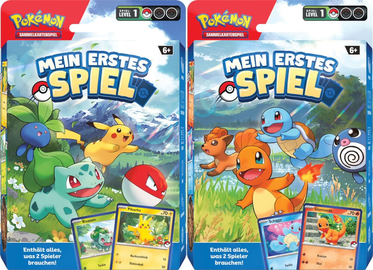 POKÉMON Sammelkarte My First Battle, Schiggy & Glumanda