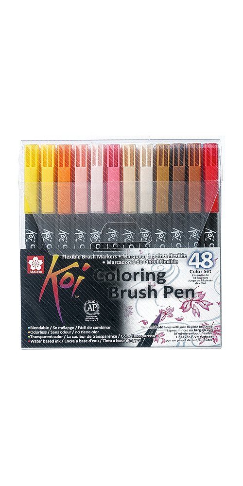 48 Pinselstift Coloring Brush-Set, Farben Koi Sakura Pinselstift