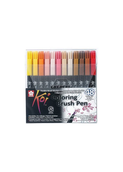 Sakura Pinselstift Pinselstift Koi Coloring Brush-Set 48 Farben
