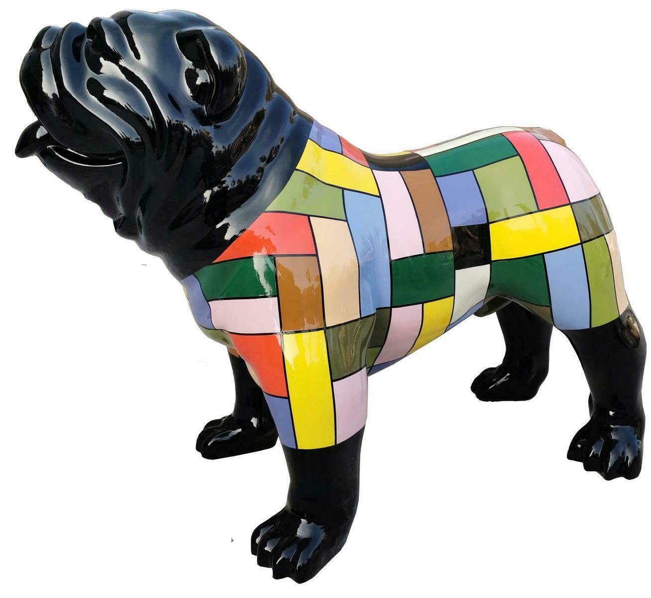 JVmoebel Skulptur, Hund Design Figuren Skulpturen Moderne Bulldogge Skulptur Deko Skulpturen Neu