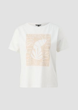 Comma Kurzarmshirt T-Shirt mit Modal