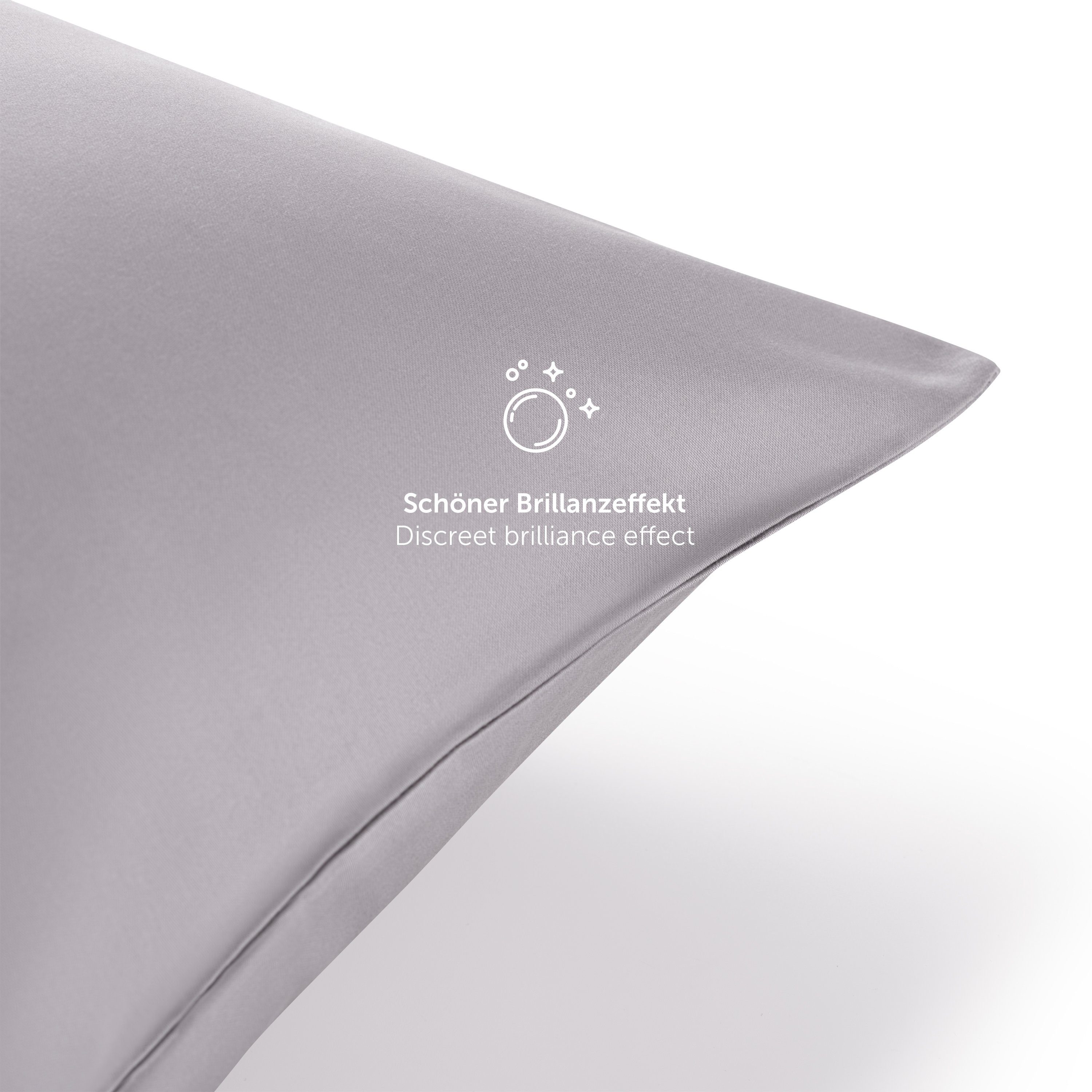 Blumtal Kissenbezüge Premium Mako Satin Kissenbezug, superweich aus 100% Ba günstig online kaufen
