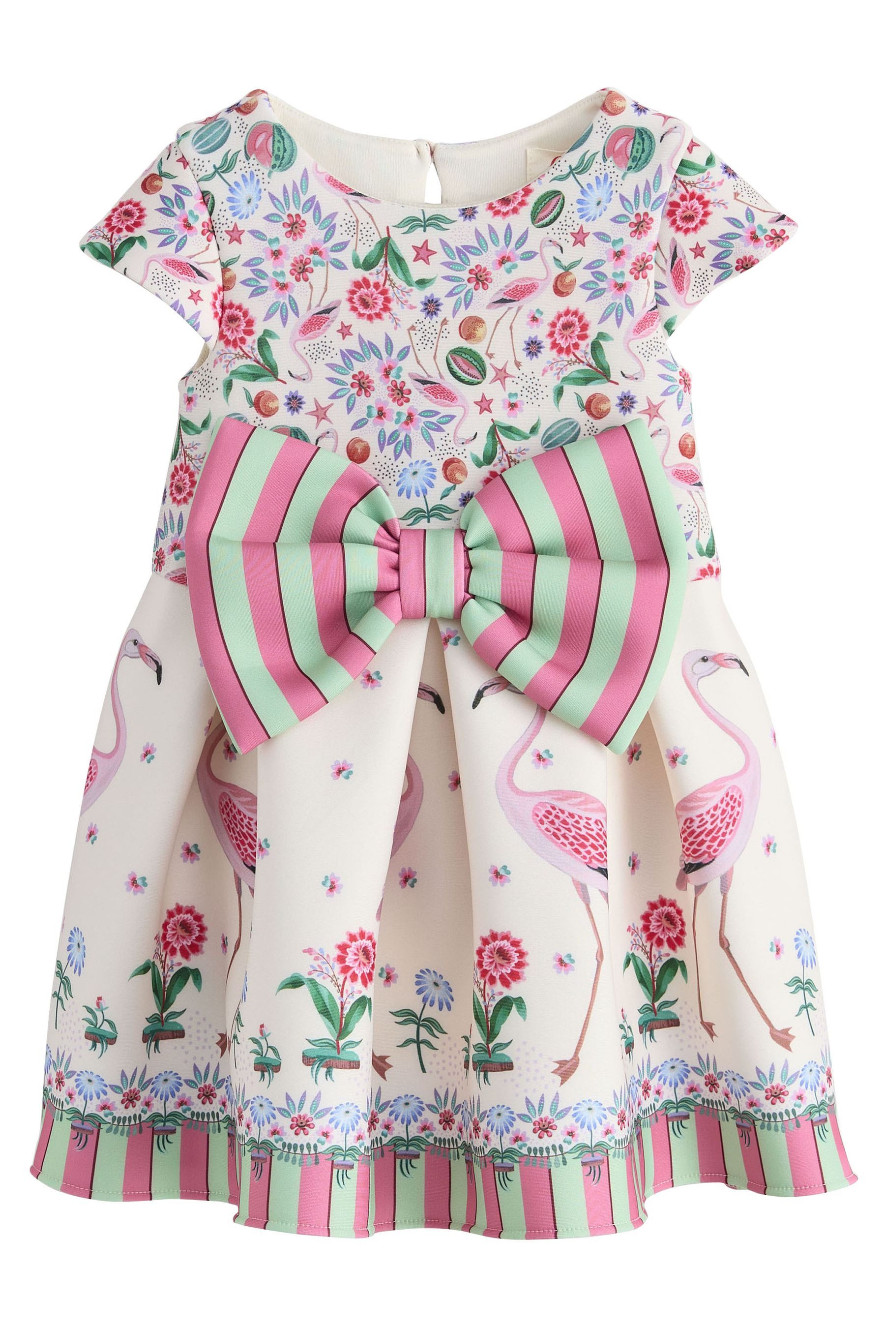 Jerseykleid Cath Kidston gestreiftes Scuba-Kleid mit Schleife