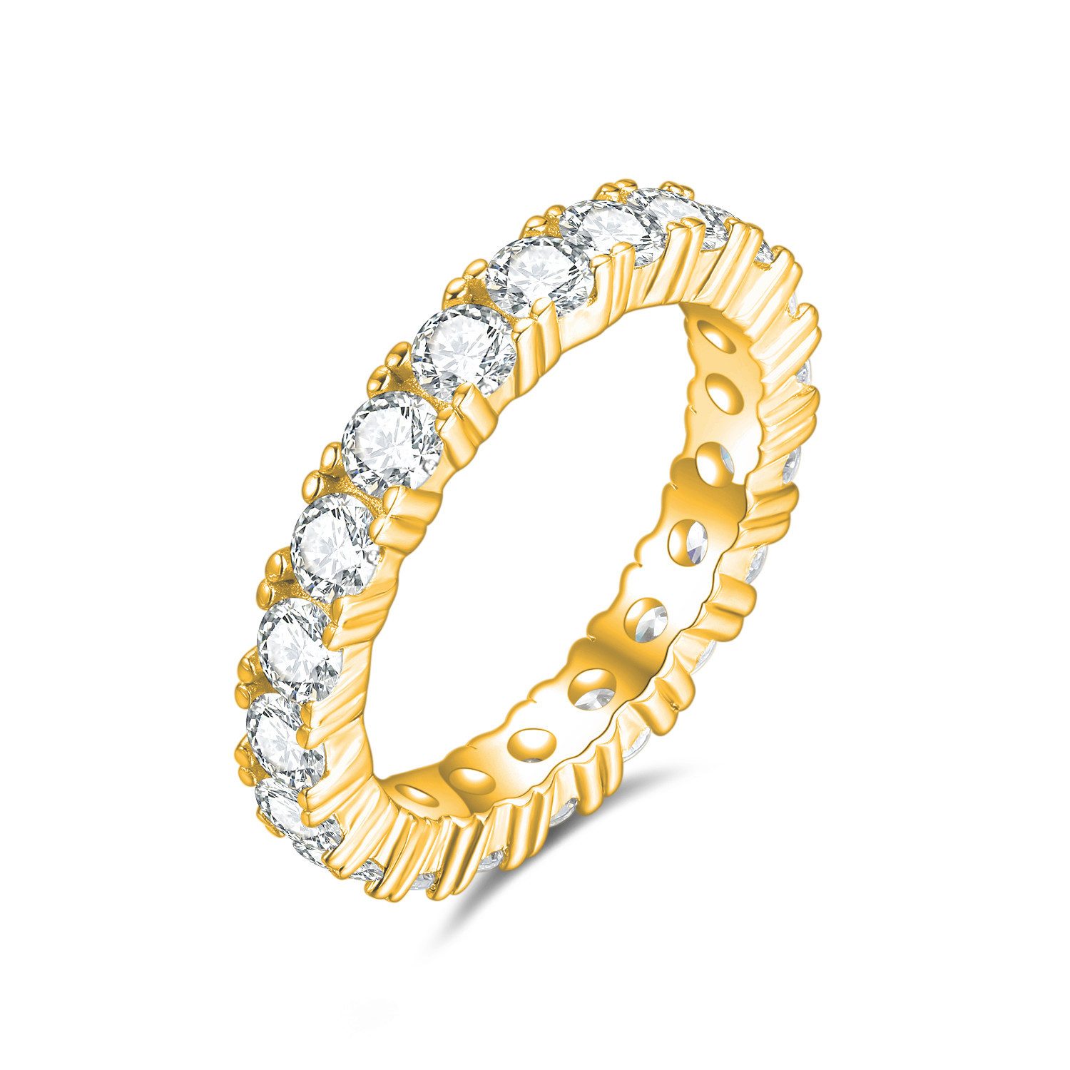 Lisandra Scott Silberring Majestätischer Breitband Eternity Deluxe Ring aus 925 Sterlingsilber, Glanz, der bleibt – Hochglanzpoliert, langlebig & perfekt verarb – Bild 2 von 5