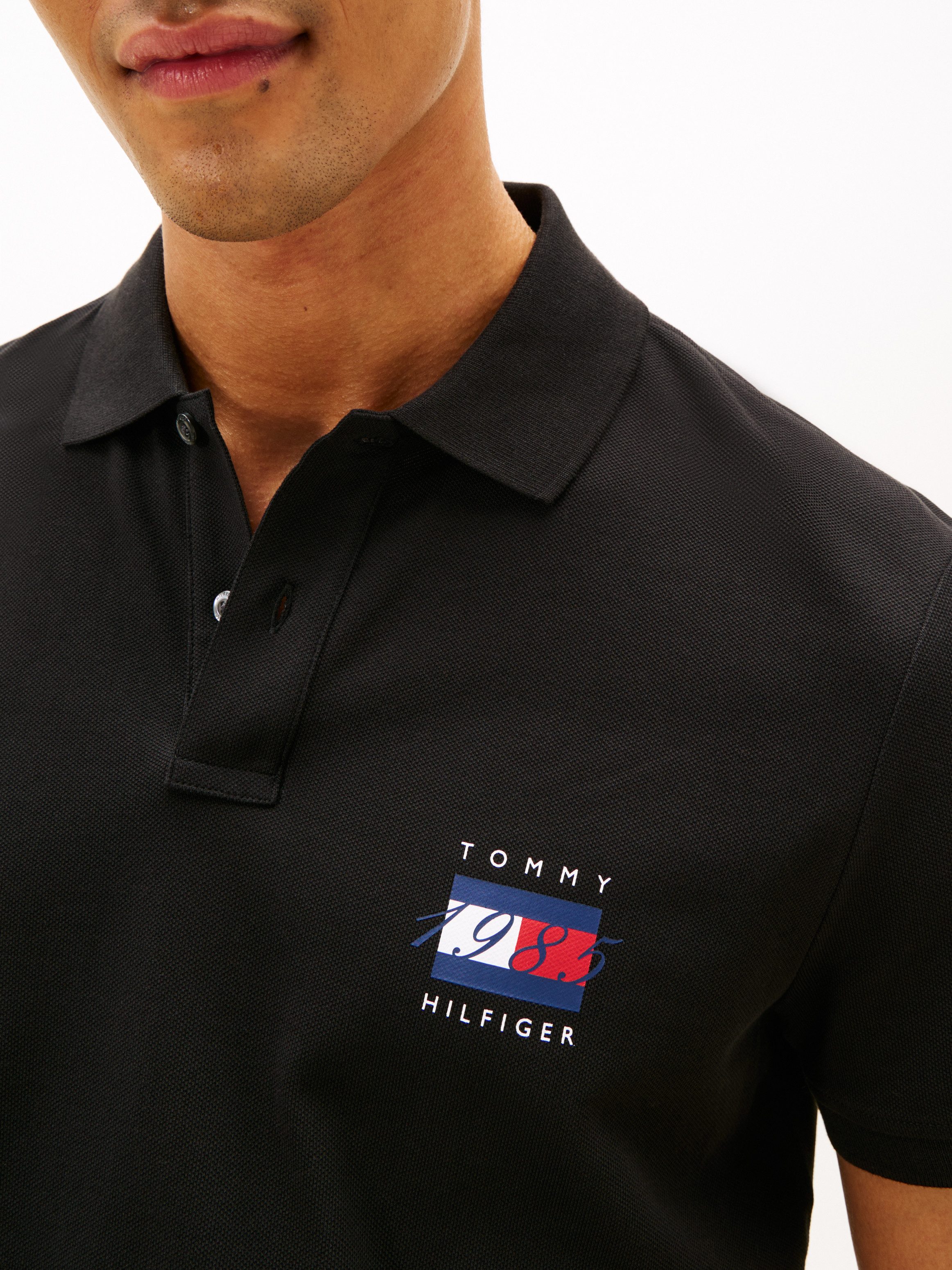 Tommy Hilfiger Poloshirt FLAG GRAPHIC PIQUE regular fit, Polokragen, Print günstig online kaufen