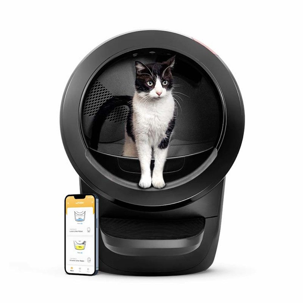 Whisker Katzentoilette Litter-Robot 4, selbstreinigend, mit App-Steuerung, schwarz