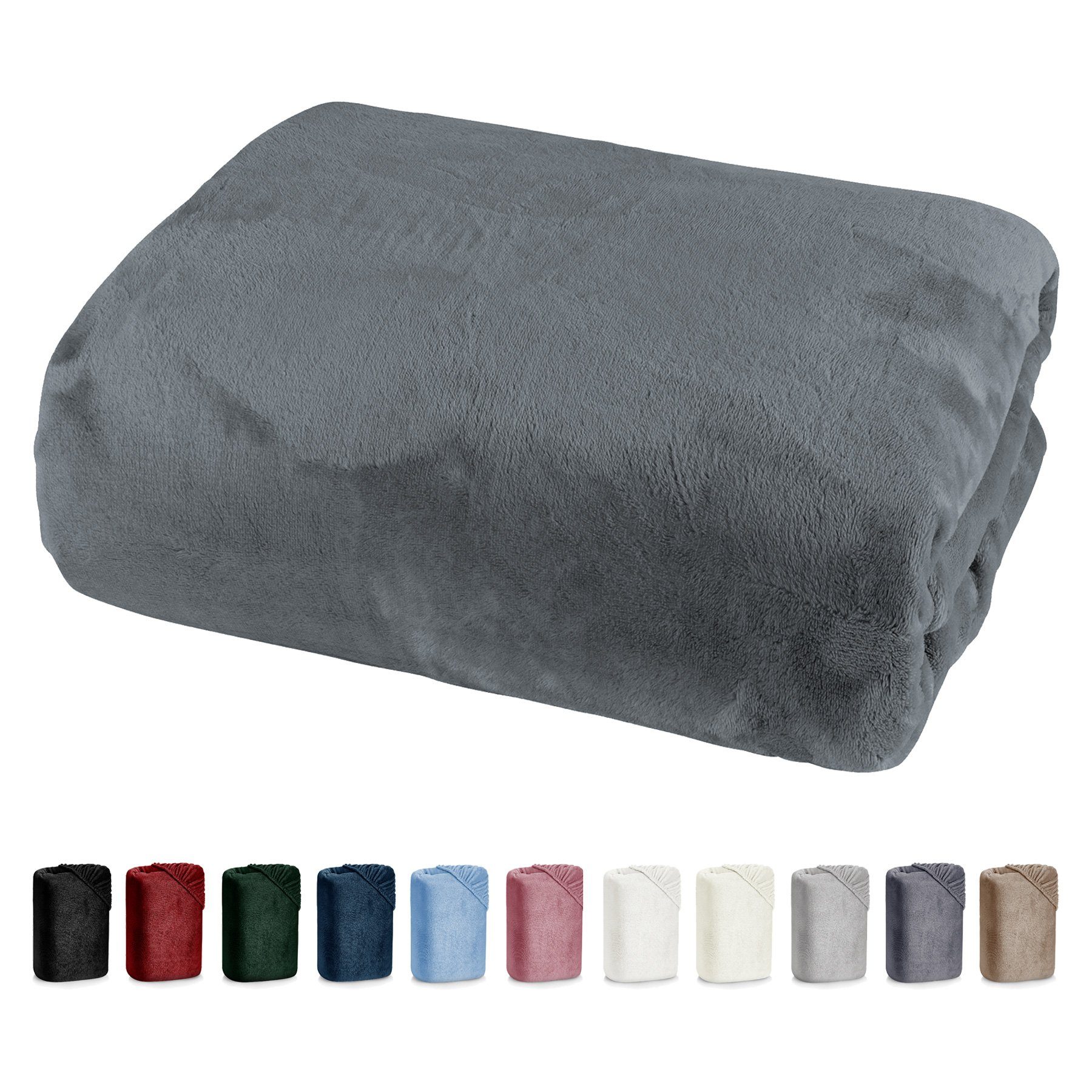 heimtexland Spannbettlaken Cashmere Touch Spannbetttuch Super Soft Bettlaken, Microfaser, Gummizug: rundum, kuschelig weich I Rundum-Gummizug I Matratzenhöhe bis 25 cm I
