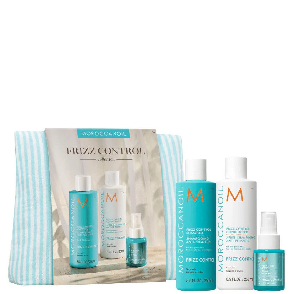 moroccanoil Haarpflege-Set Frizz Control Geschenkset mit Beautybag, 3-tlg.