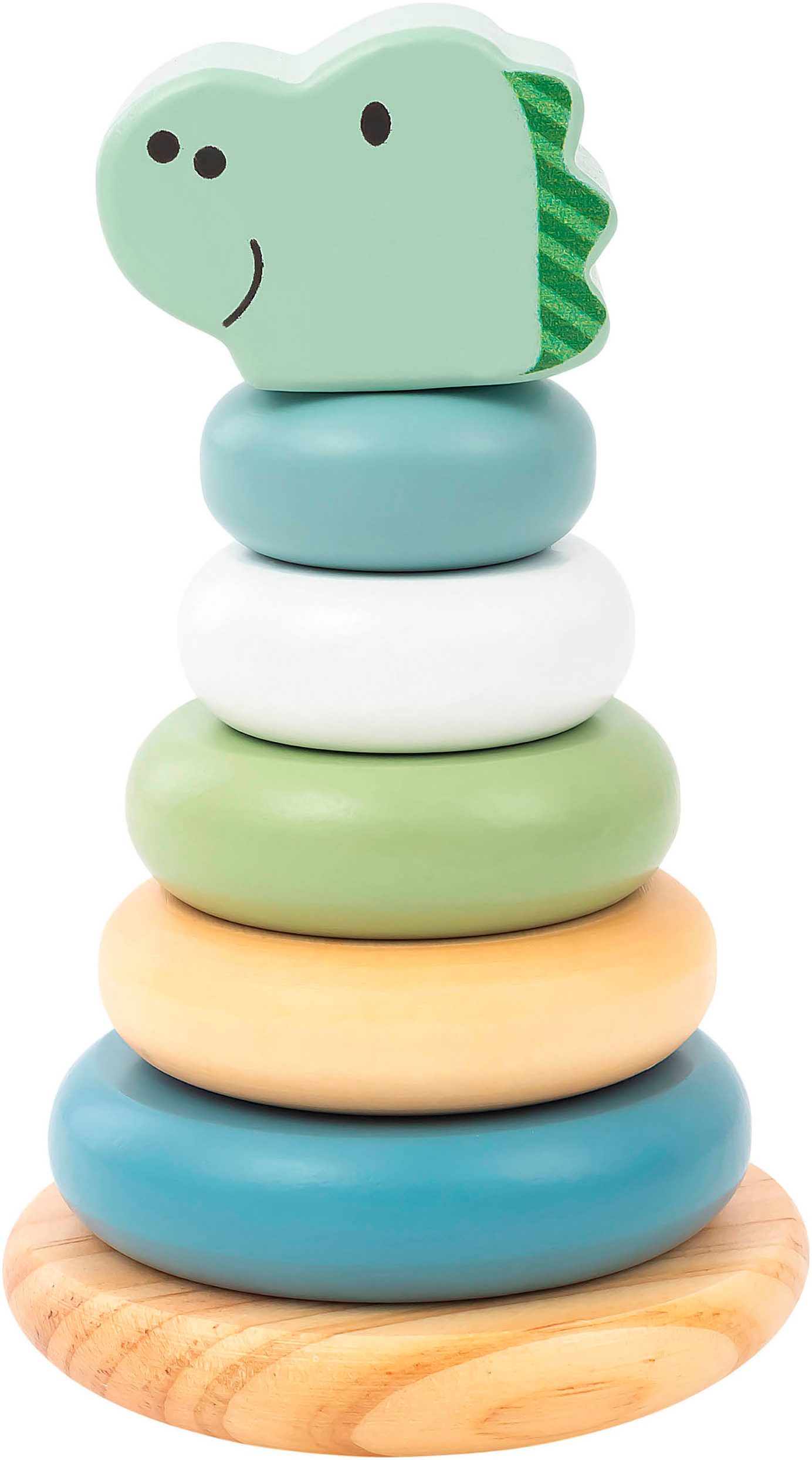 Sterntaler® Stapelspielzeug Dino Rexi Stapelturm Holz, FSC® - schützt Wald