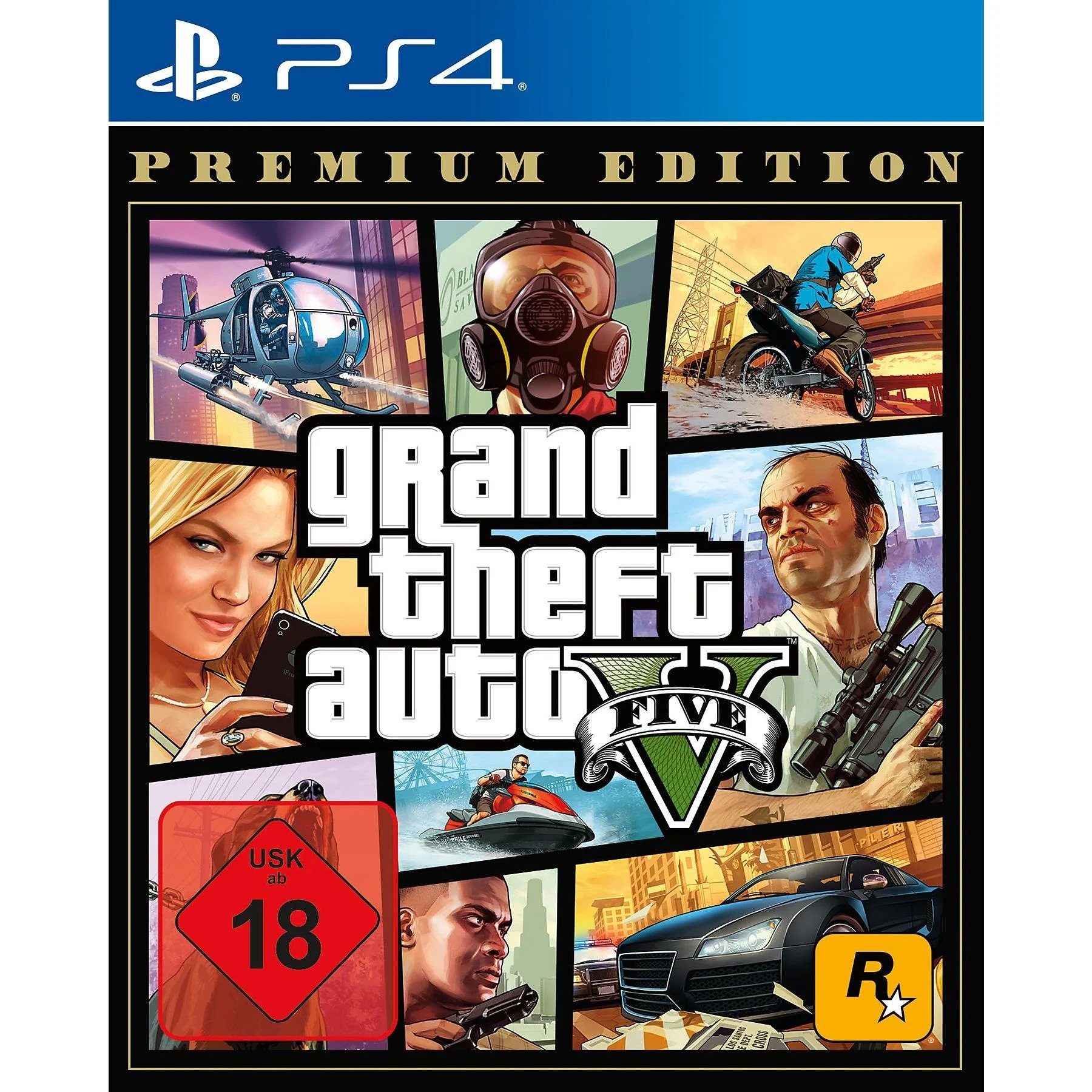 GTA V Premium Edition - PS4 Spiel PlayStation 4, PS5 kompatibel