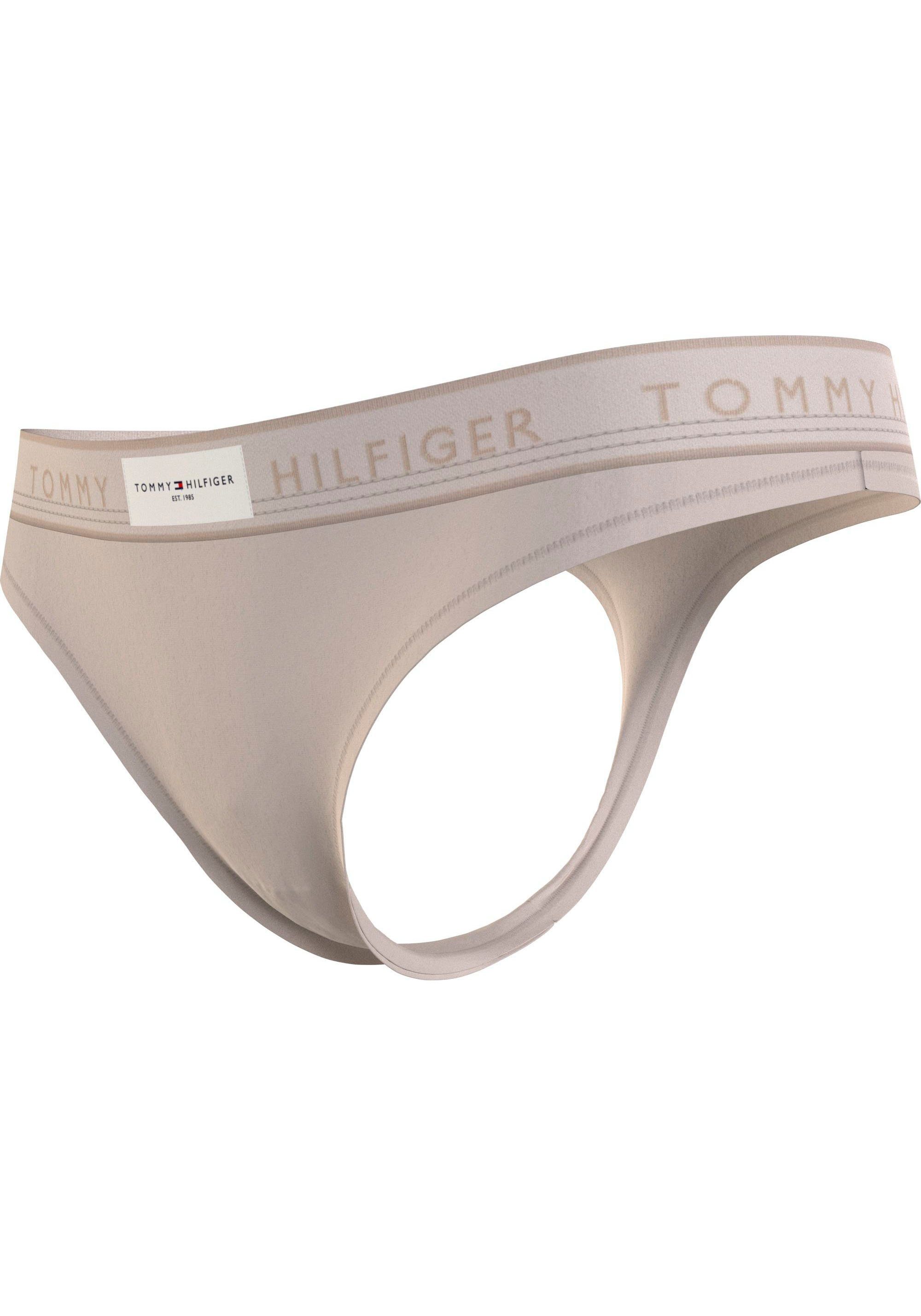 Logobund SIZES) Underwear mit String THONG Tommy Hilfiger (EXT Hilfiger Tommy Chasmere_Creme