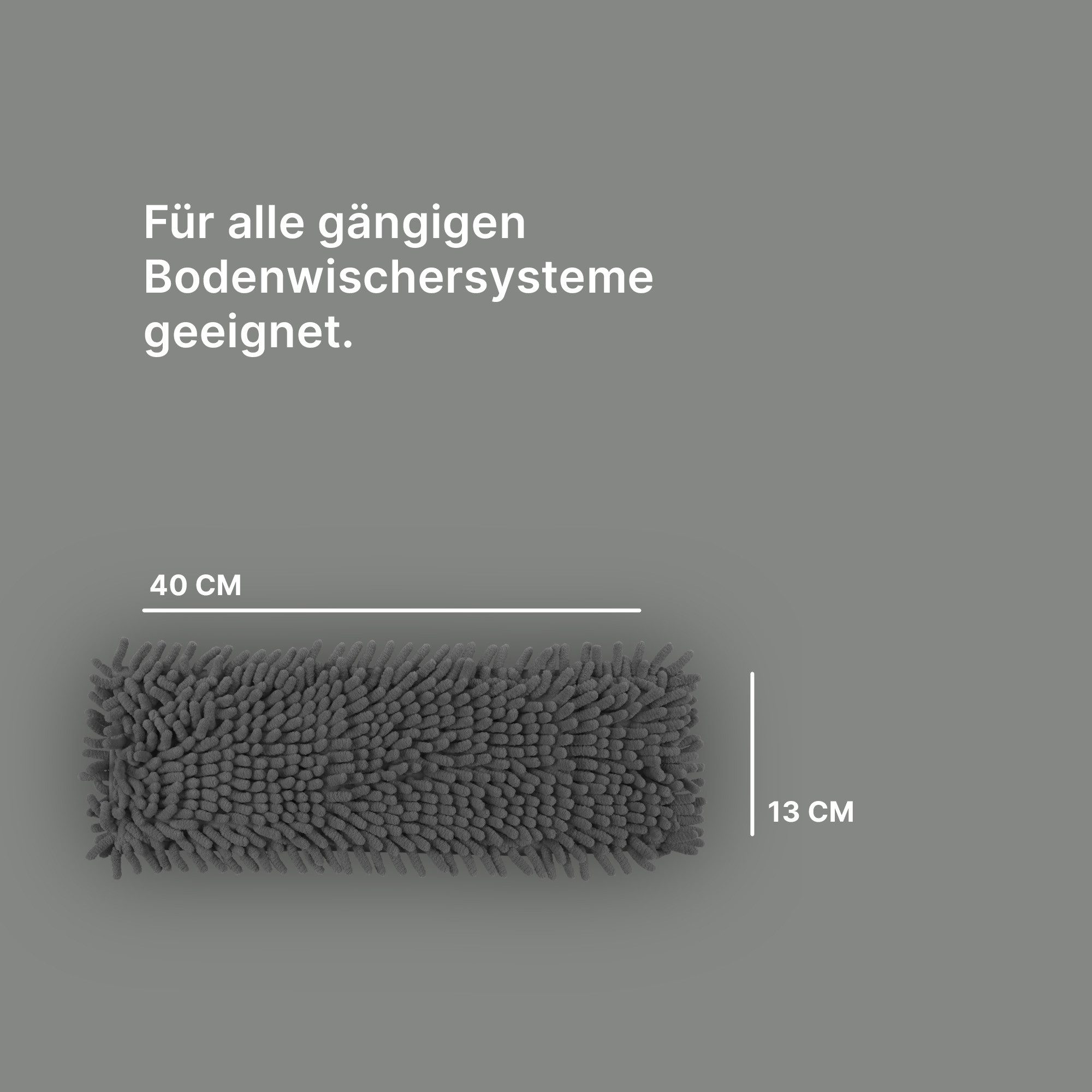 Thumbnail - Bestlivings Mikrovelour / Chenille Wischbezug (Mikrofaser, 40x12 cm, für alle gängigen Klapphalter, 1-tlg., Ersatzbezug ...