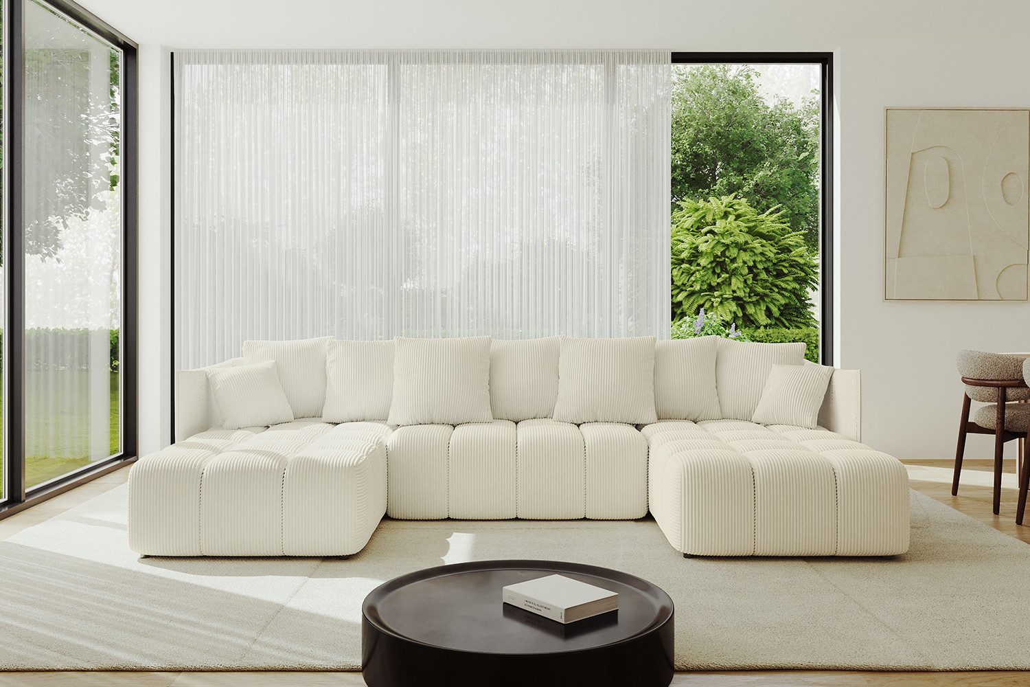 ALTDECOR Wohnlandschaft LONLI-U, Couch mit Schlaffunktion, günstig online kaufen