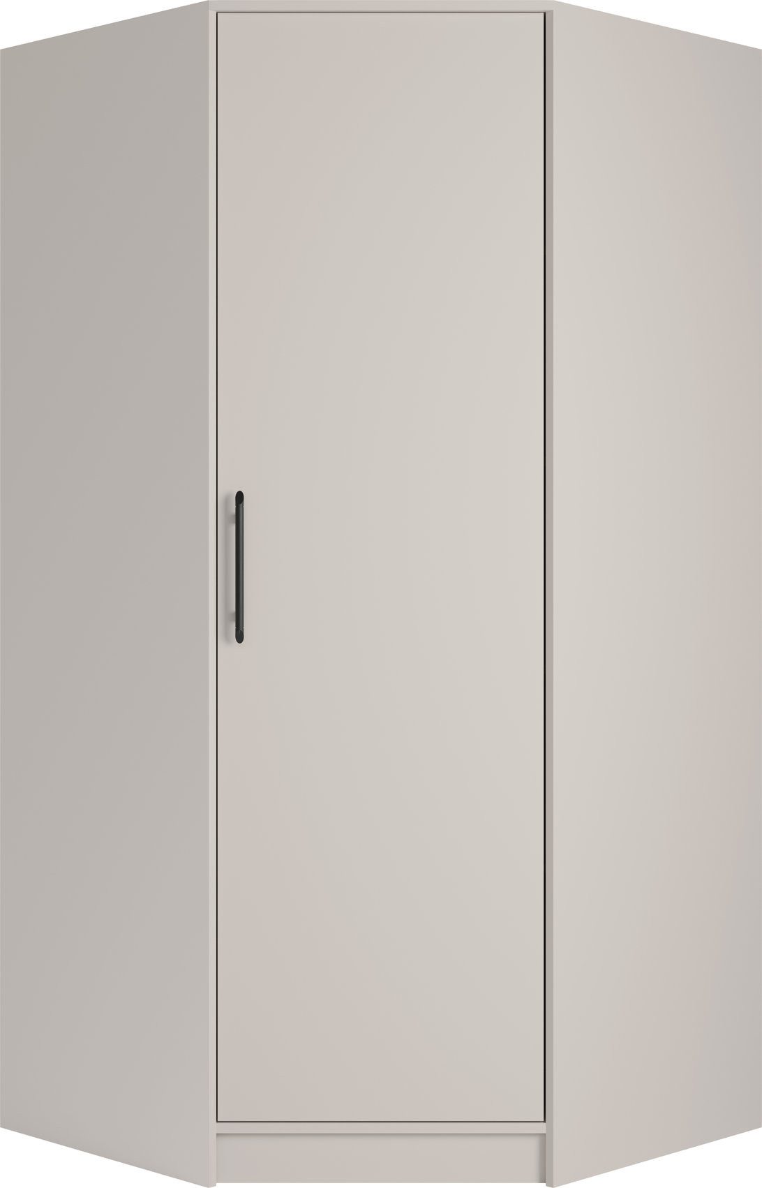 Masseno Drehtürenschrank VANO 95 cm Kleiderschrank 1 Türen und Schubladen Kaschmir