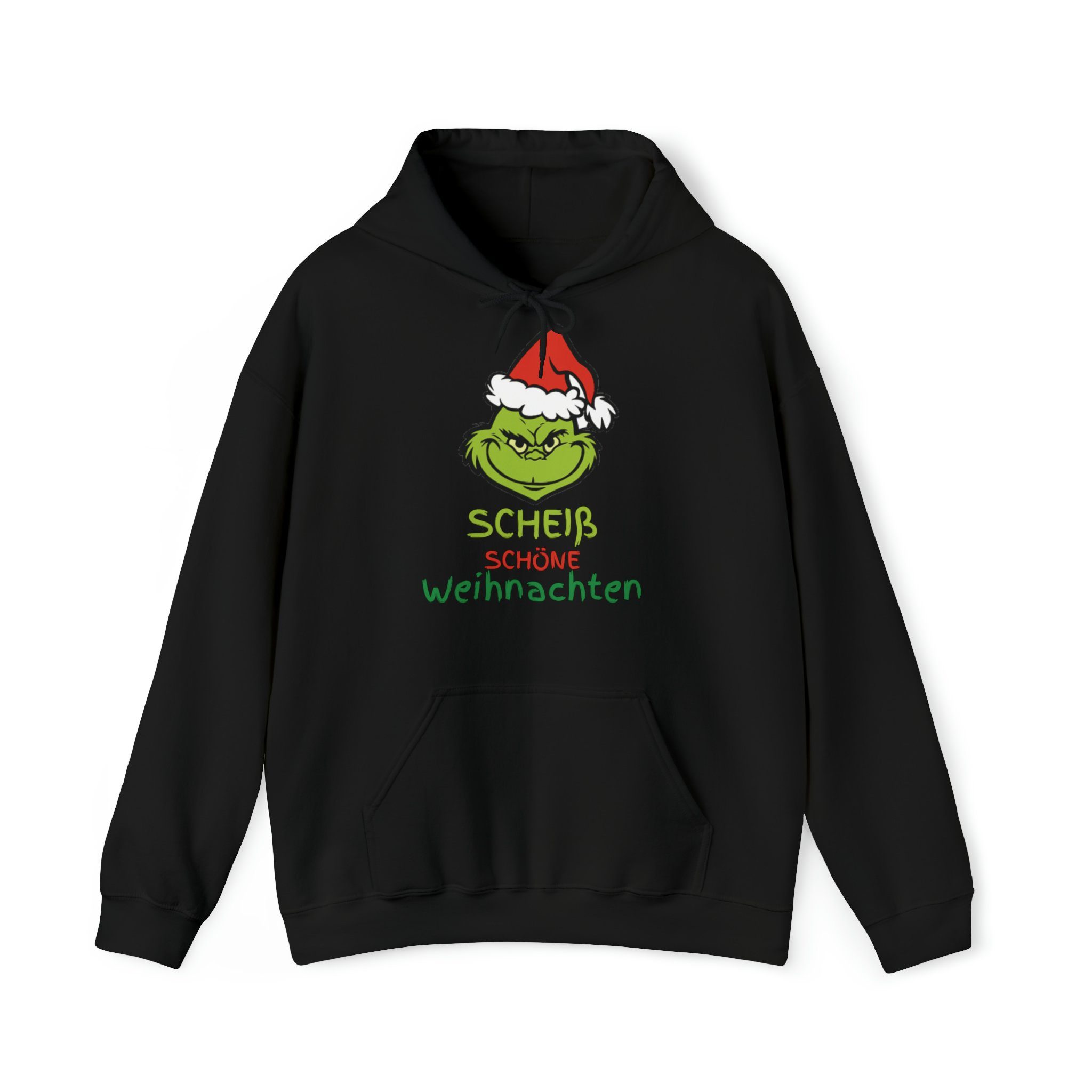 Grinch Weihnachtspullover Damen – Kapuzenpullover Mit Festmotiv, Baumwolle, Lustiger Winterhoodie