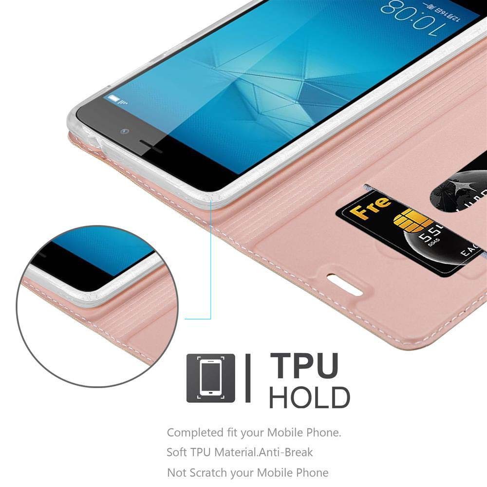 Cadorabo Handyhülle für Honor 5C Hülle Honor 5C, Schutzhülle Hülle mit Standfunktion, Magnetverschluss und Kartenfach
