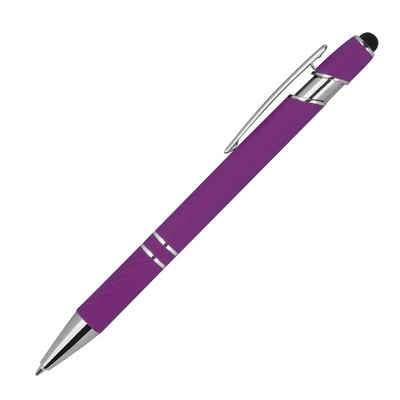 Livepac Office Kugelschreiber Touchpen Kugelschreiber aus Metall / mit Muster / Farbe: lila