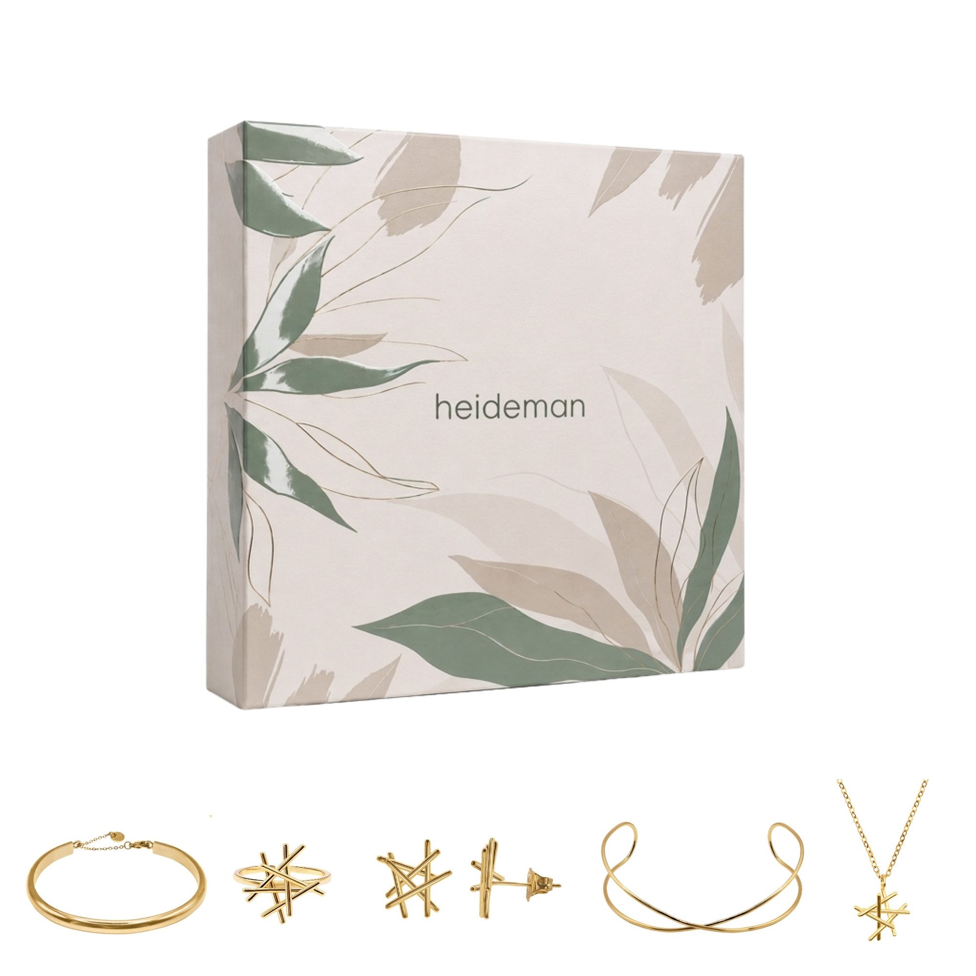 Heideman Schmuck-Adventskalender Summerbox Barcelona silberfarben, Schmuckset mehrteilig Schmuck für Frauen - 5 Schmuckstücke