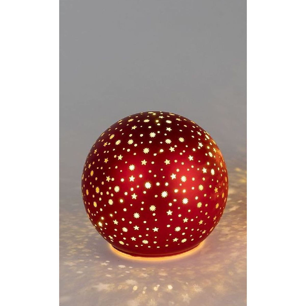 formano LED Dekoobjekt Red Stars, Rot D:10cm Glas, LED fest integriert, Warmweiß, LED betrieben